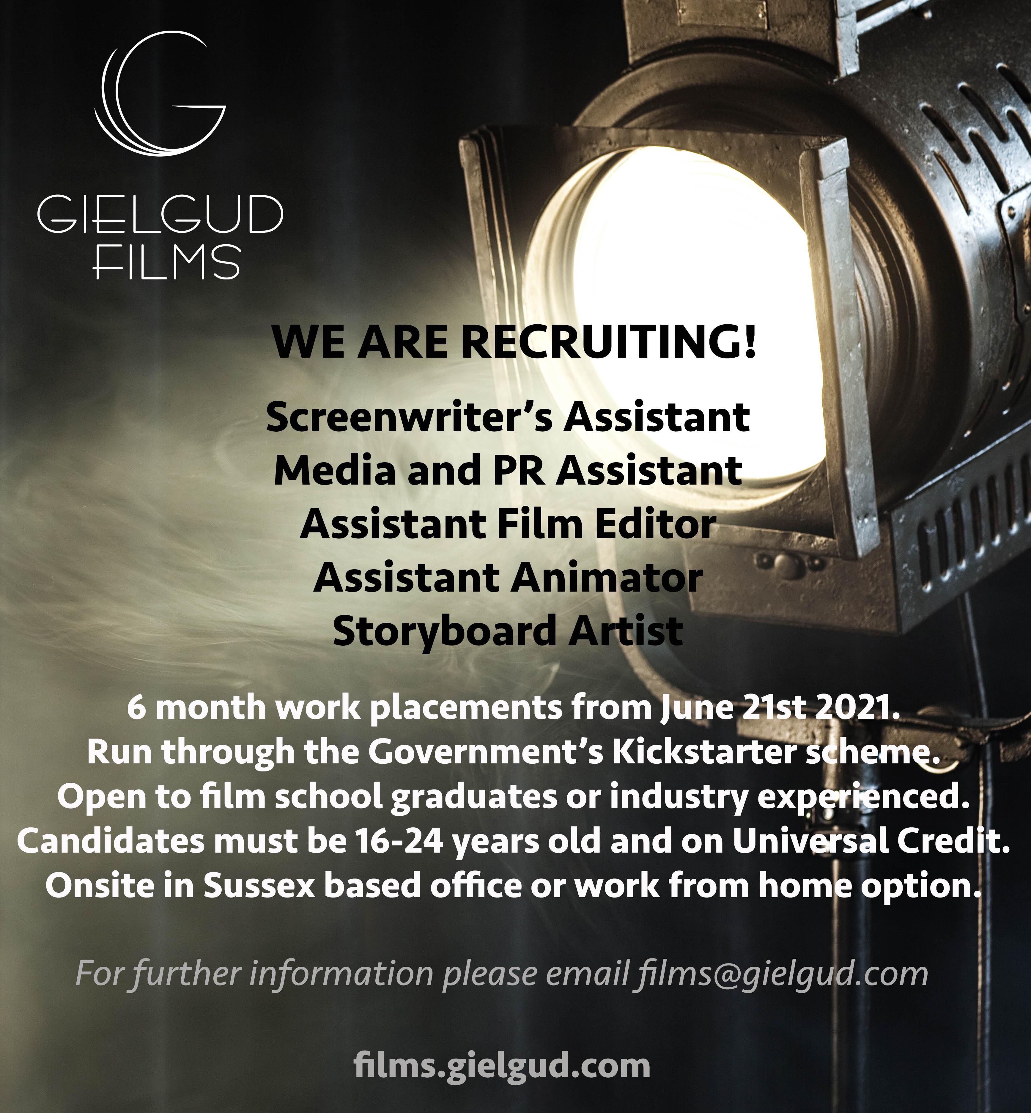 Roles on Indie Feature under Kickstart Scheme (1624, on Universal