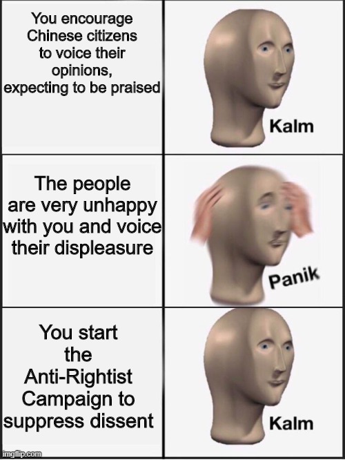 Hundred Flowers Campaign r/HistoryMemes