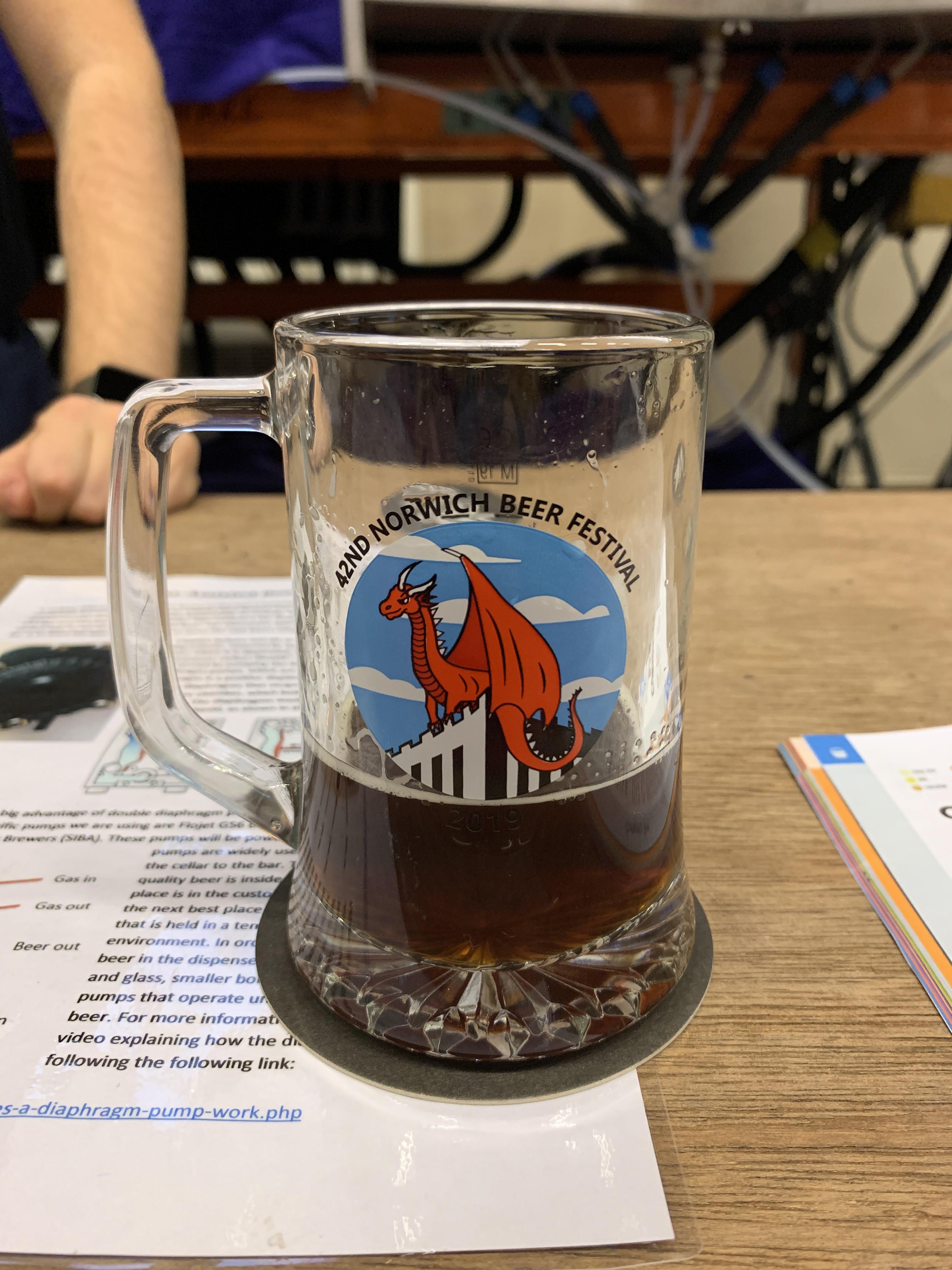 Cheers! From the famous Norwich Beer Festival! r/Norwich