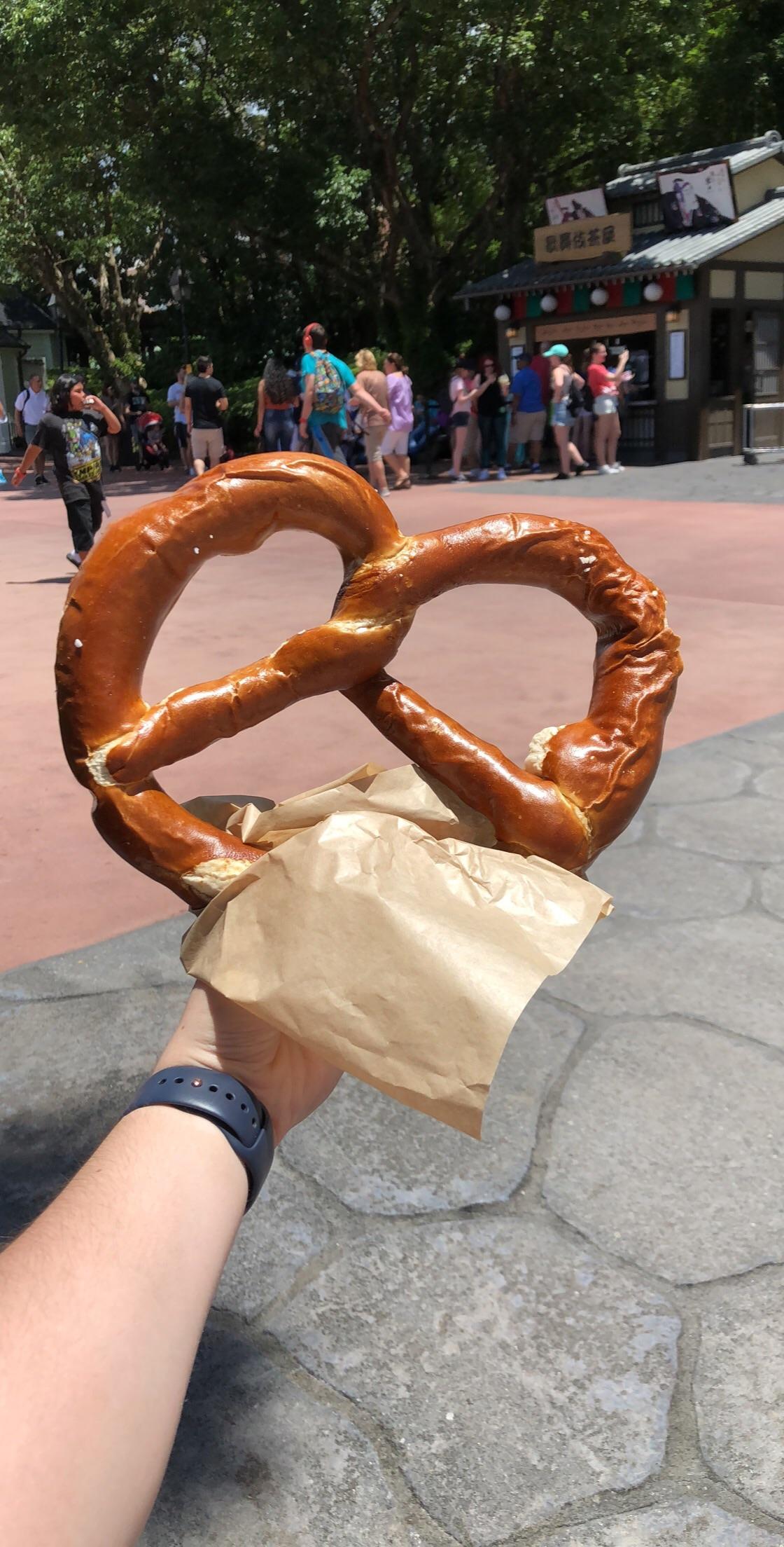 Giant pretzel from Germany in Epcot r/disneyparks