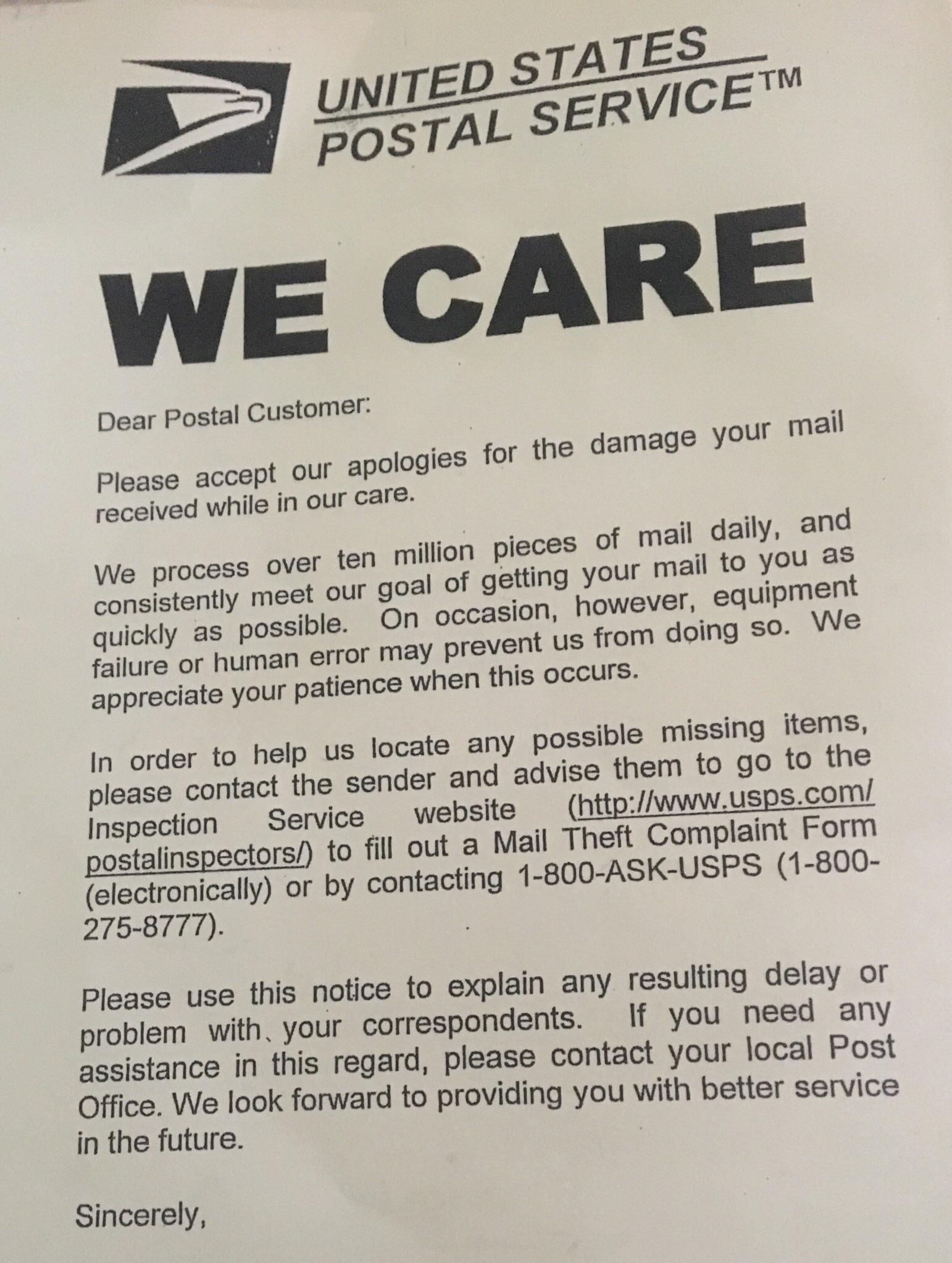 Help!!! Lost? Stolen? Please answer ASAP r/USPS