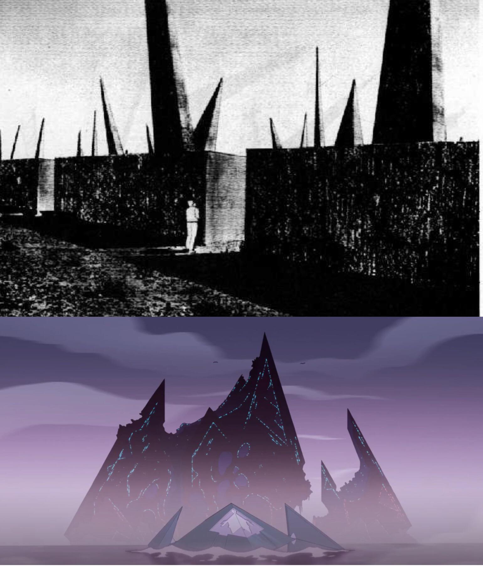 Top Image Concept for hostile architecture to warn against nuclear