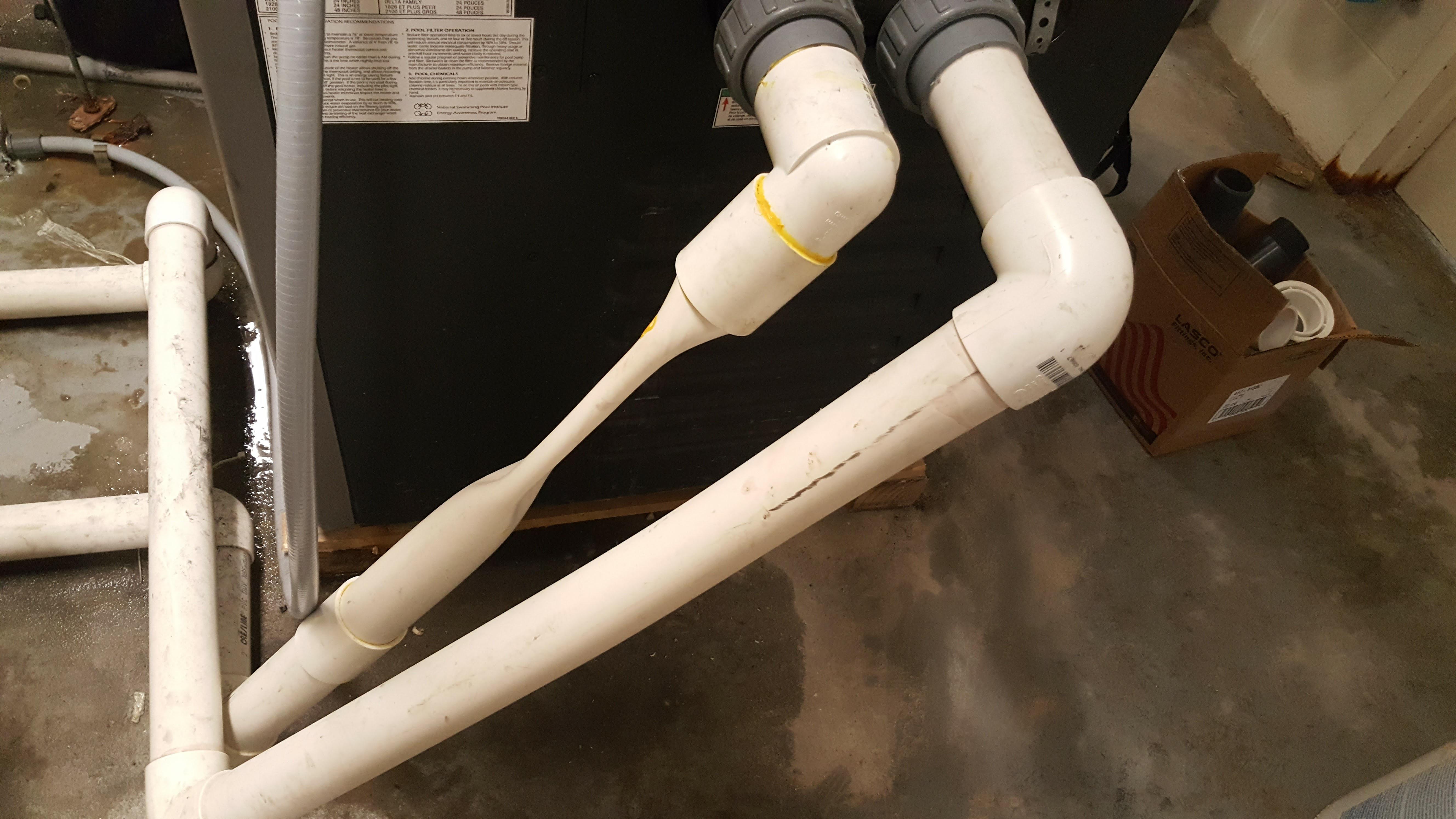 This is what happens a commercial pool heater doesn't have enough water