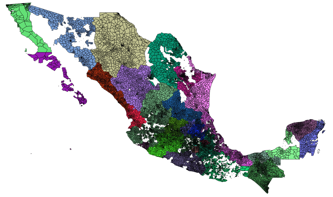 Zipcodes of México r/MapPorn