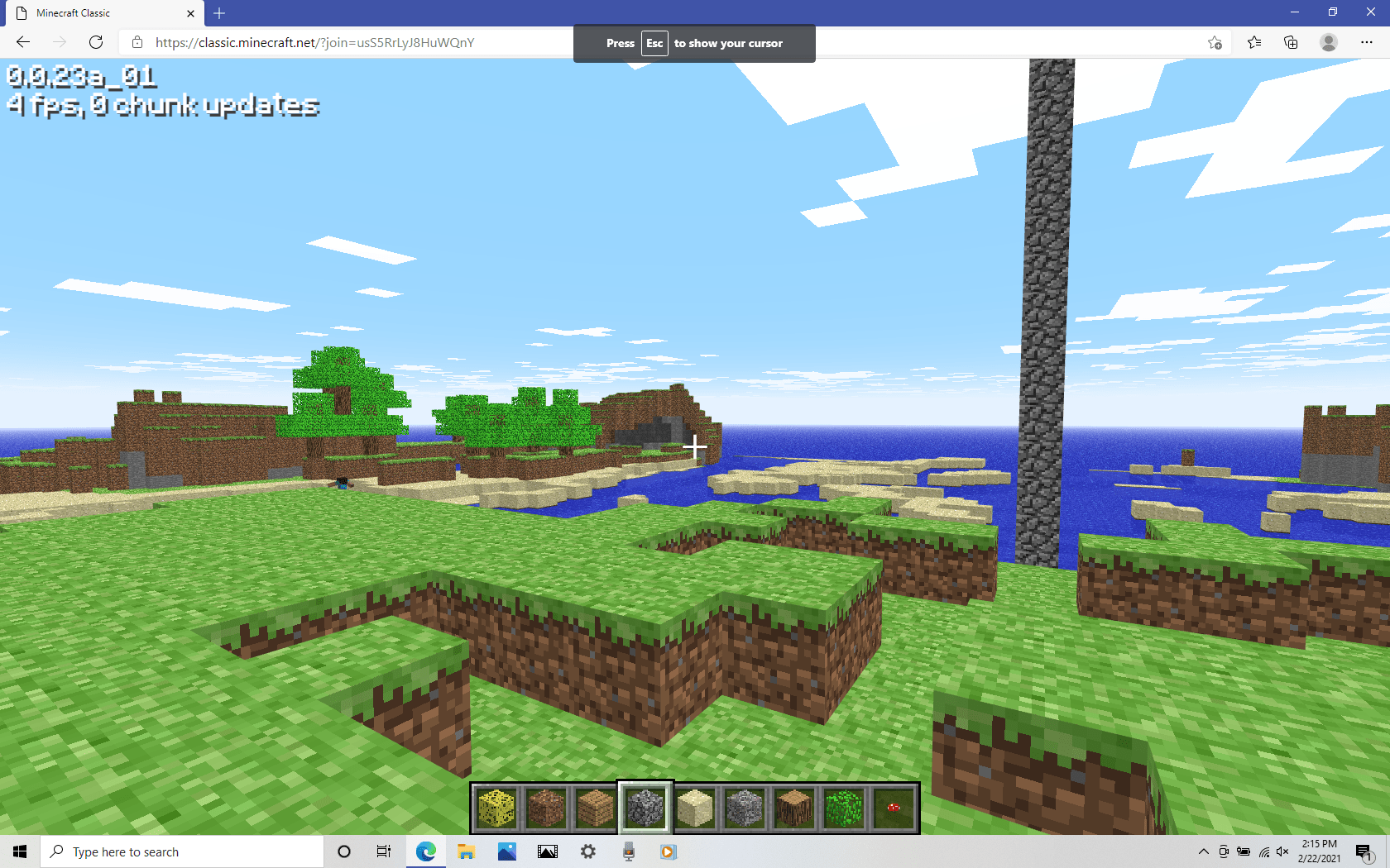 Even when you play classic Minecraft its still laggy, probably because