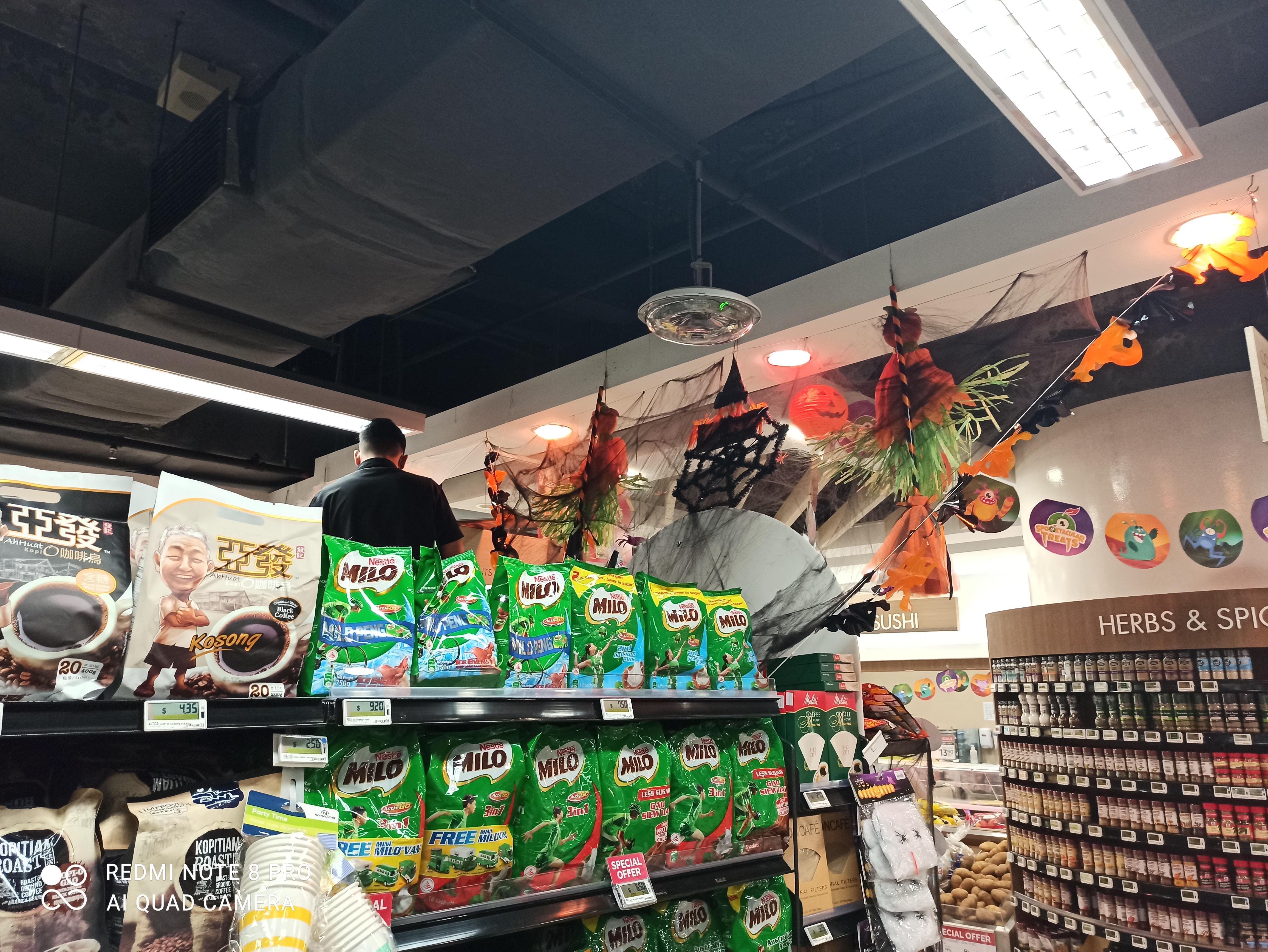 First day of October Cold Storage getting into the Halloween spirit