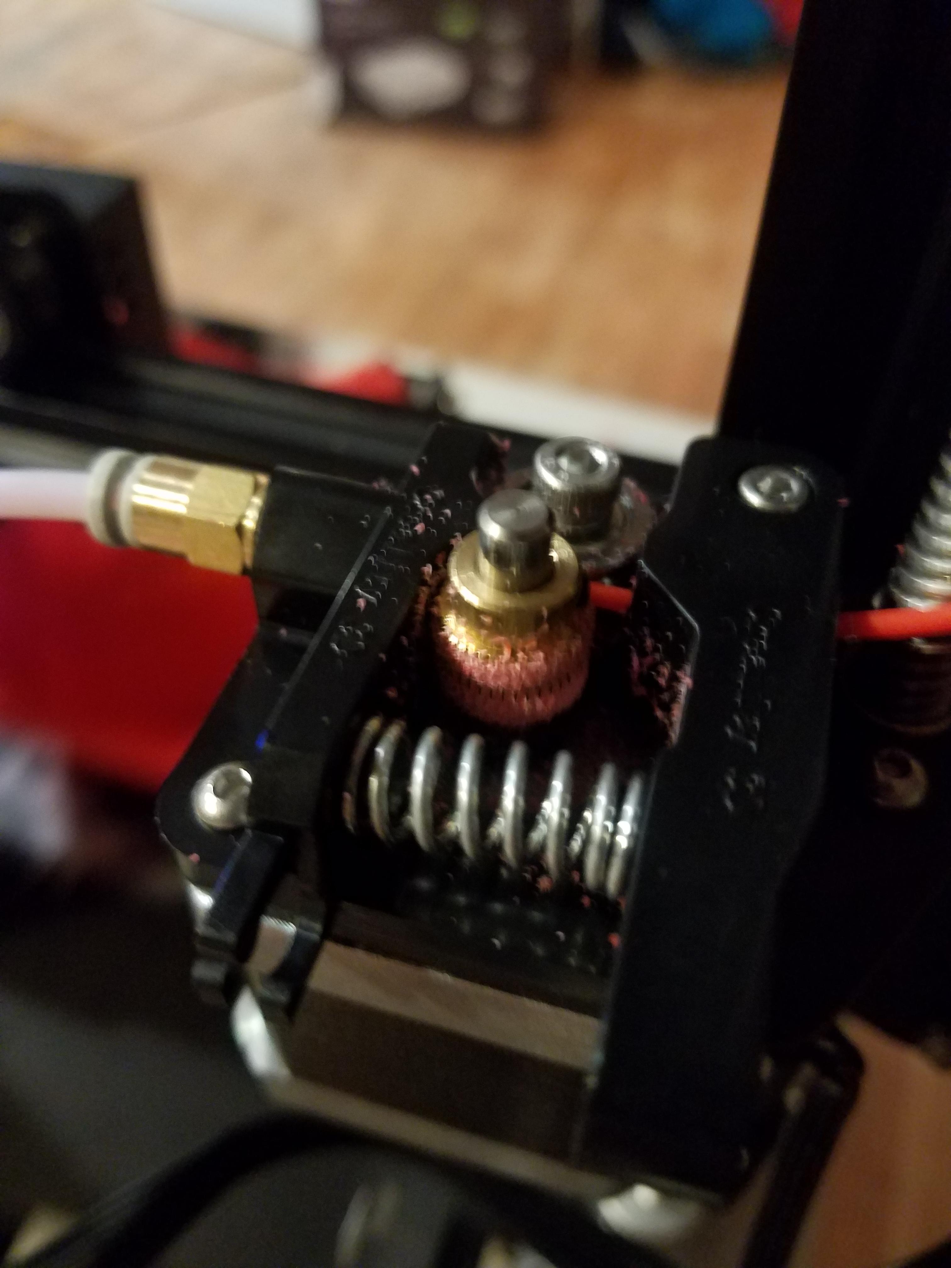 Ender 3 under extrusion and flakes on the extruder r/3Dprinting