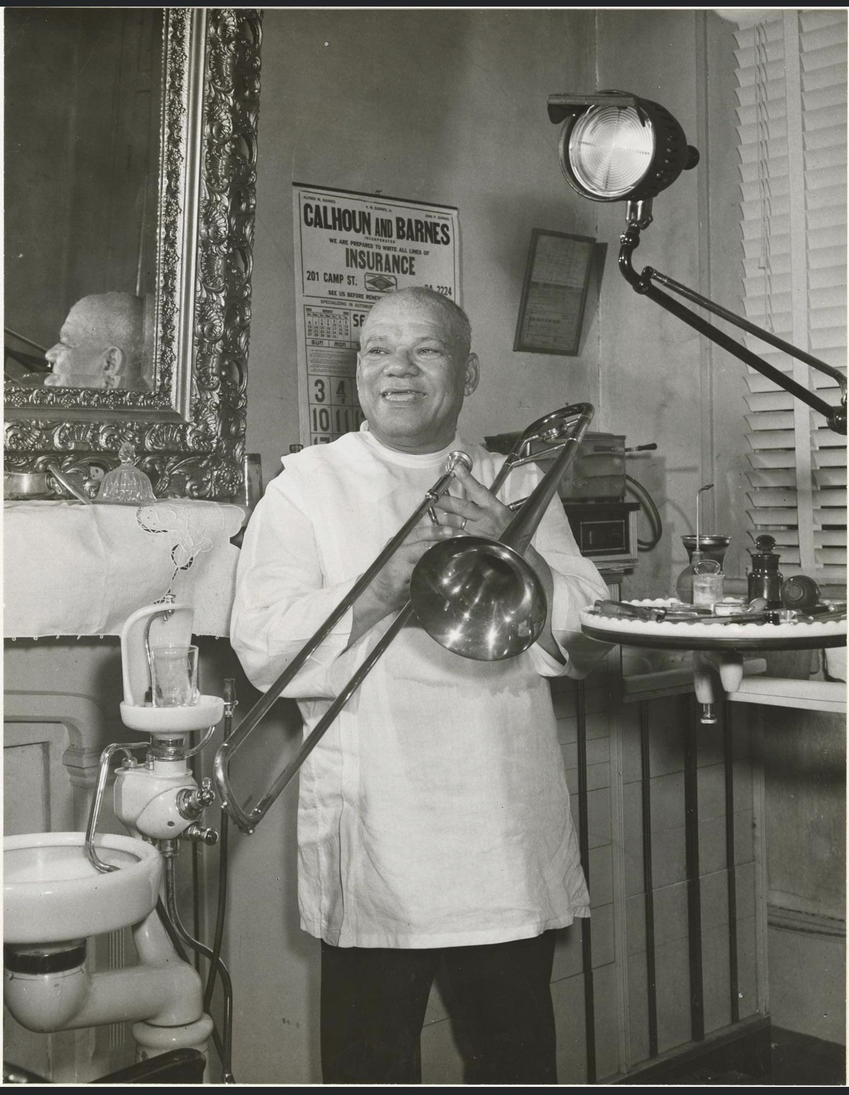 Dr. Leonard Bechet, (18861956), dentist and trombonist in New Orleans