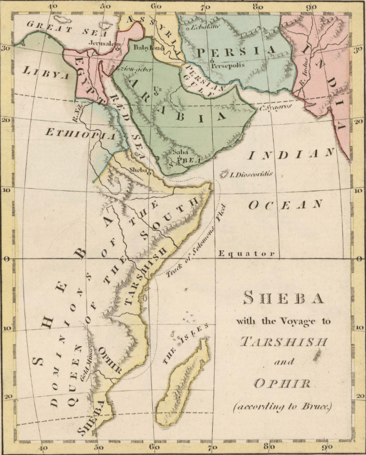 The Biblical lands that were supposedly the source of King Solomon's