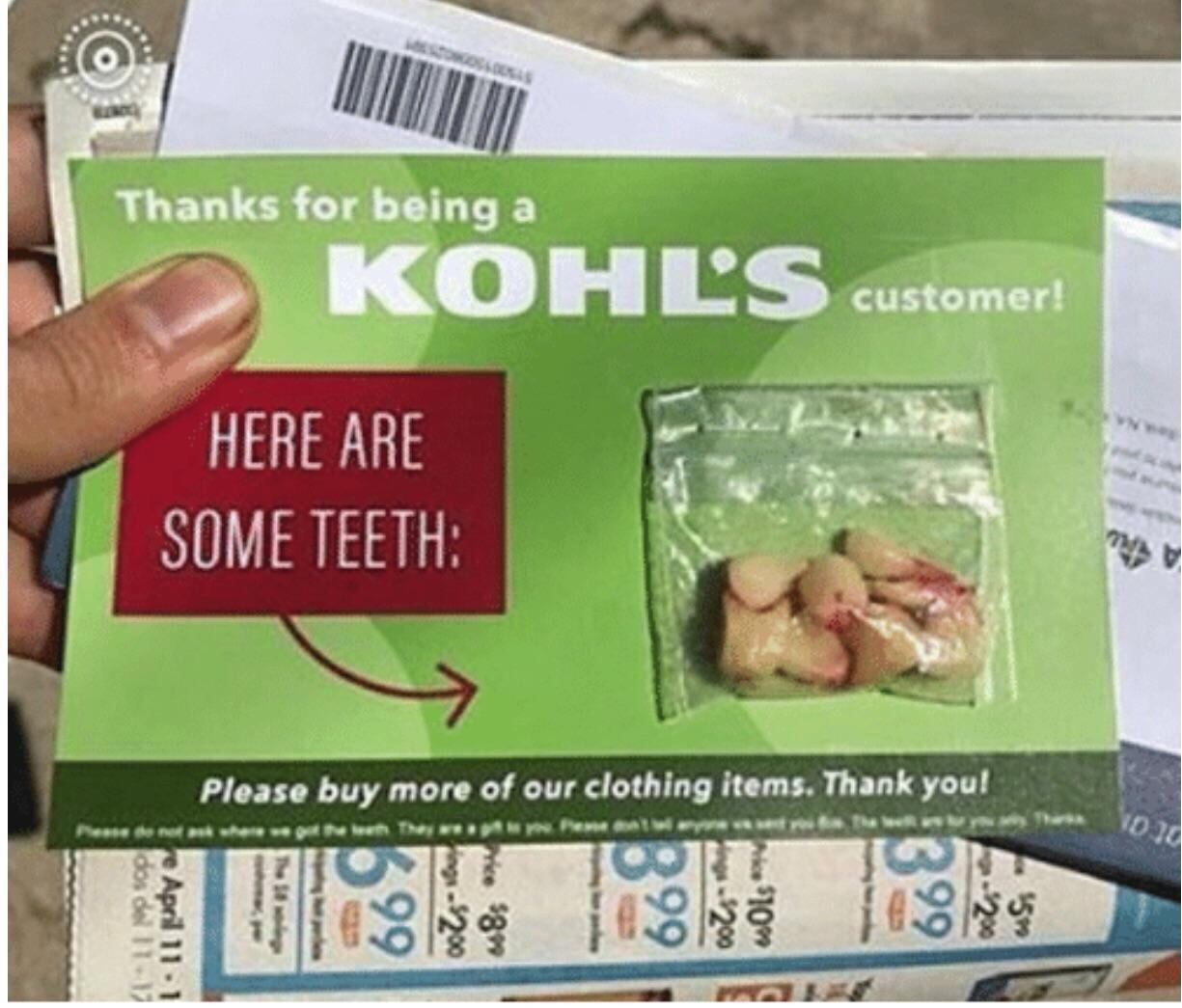 Received a very good coupon from Kohl’s today ) r/nightvale