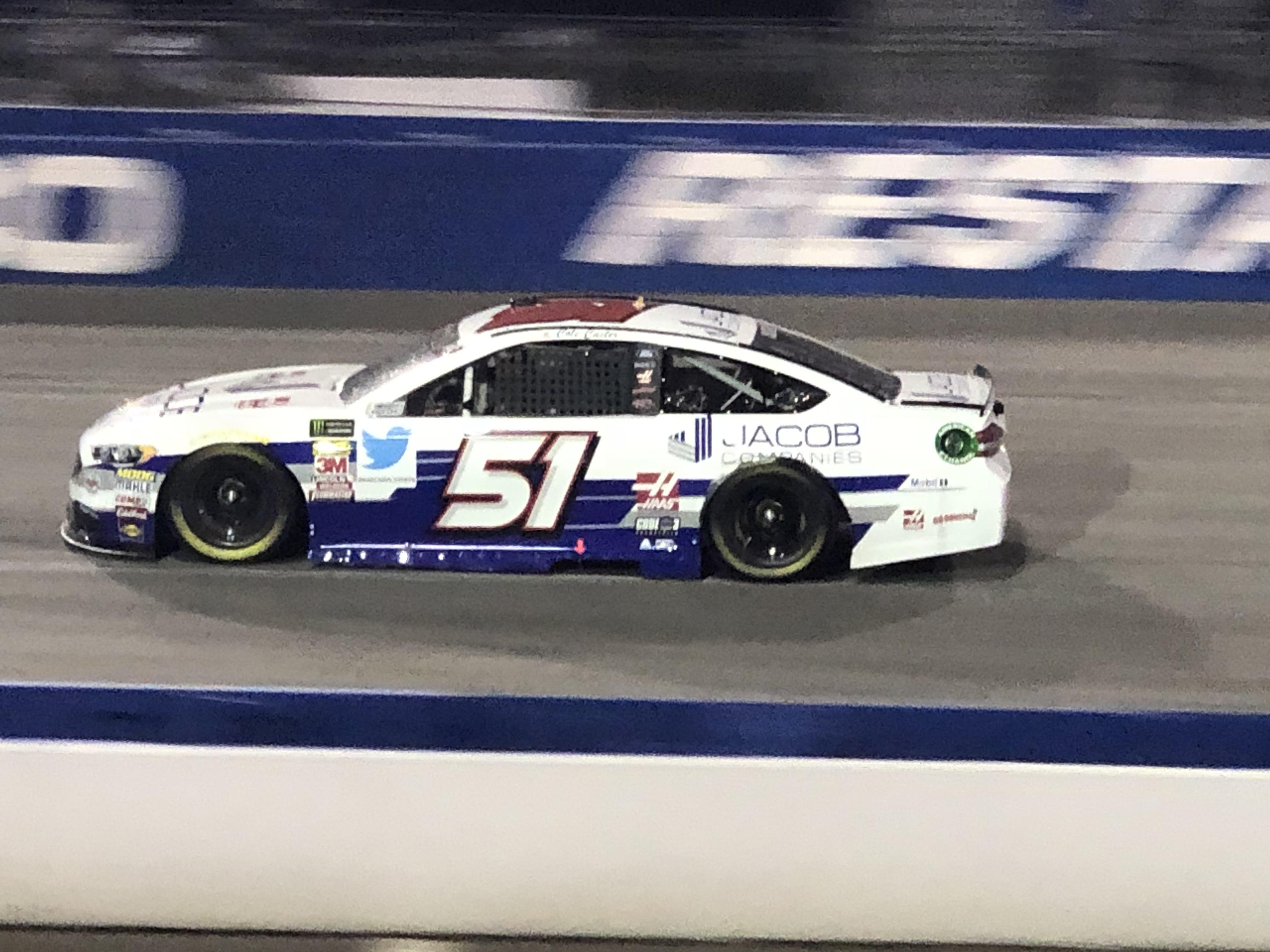 Cole Custer in the 51 Jacob Companies Rick Ware Racing Ford r/NASCAR