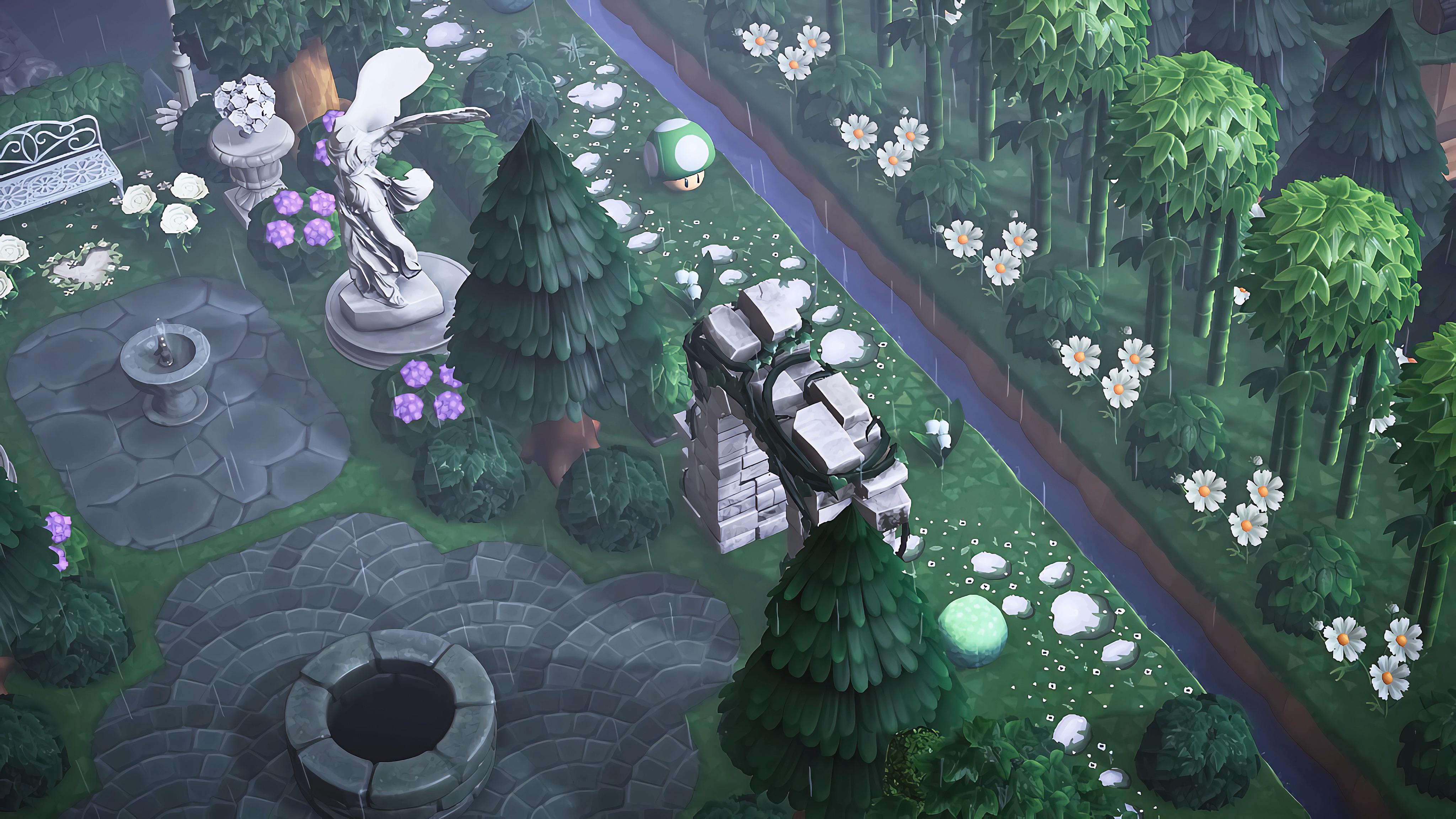 I find peace in the rainy days of ACNH. I prefer them over blue skies