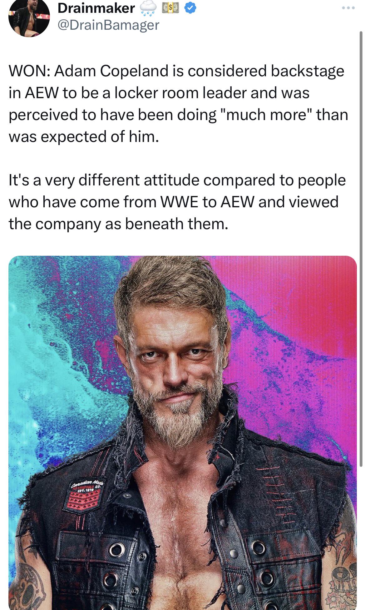 True locker room leader r/AEWOfficial