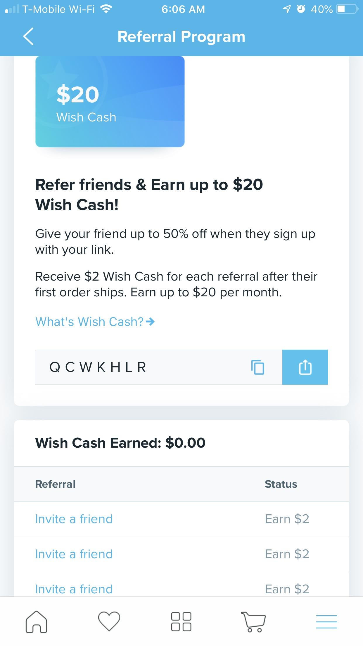 Wish promo code QCWKHLR r/WishPromoCode