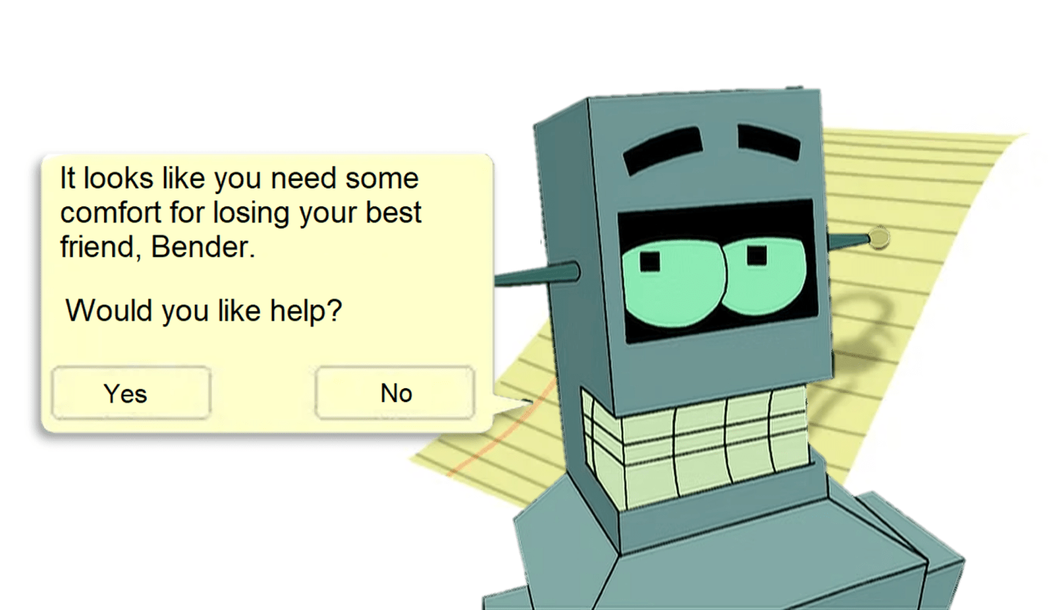 His name is Helper. r/futurama