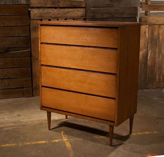 HMF a midcentury modern chest of drawers like this. If it helps, this