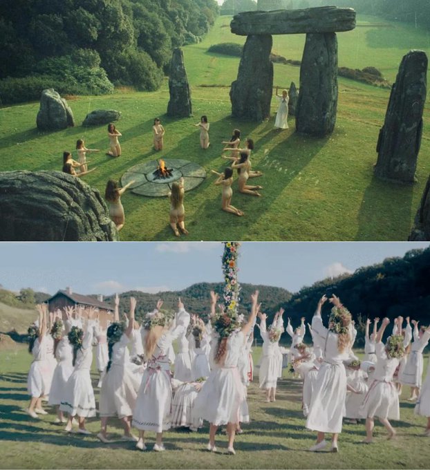 The Wicker Man (1973) by Robin Hardy // Midsommar (2019) : AriAster