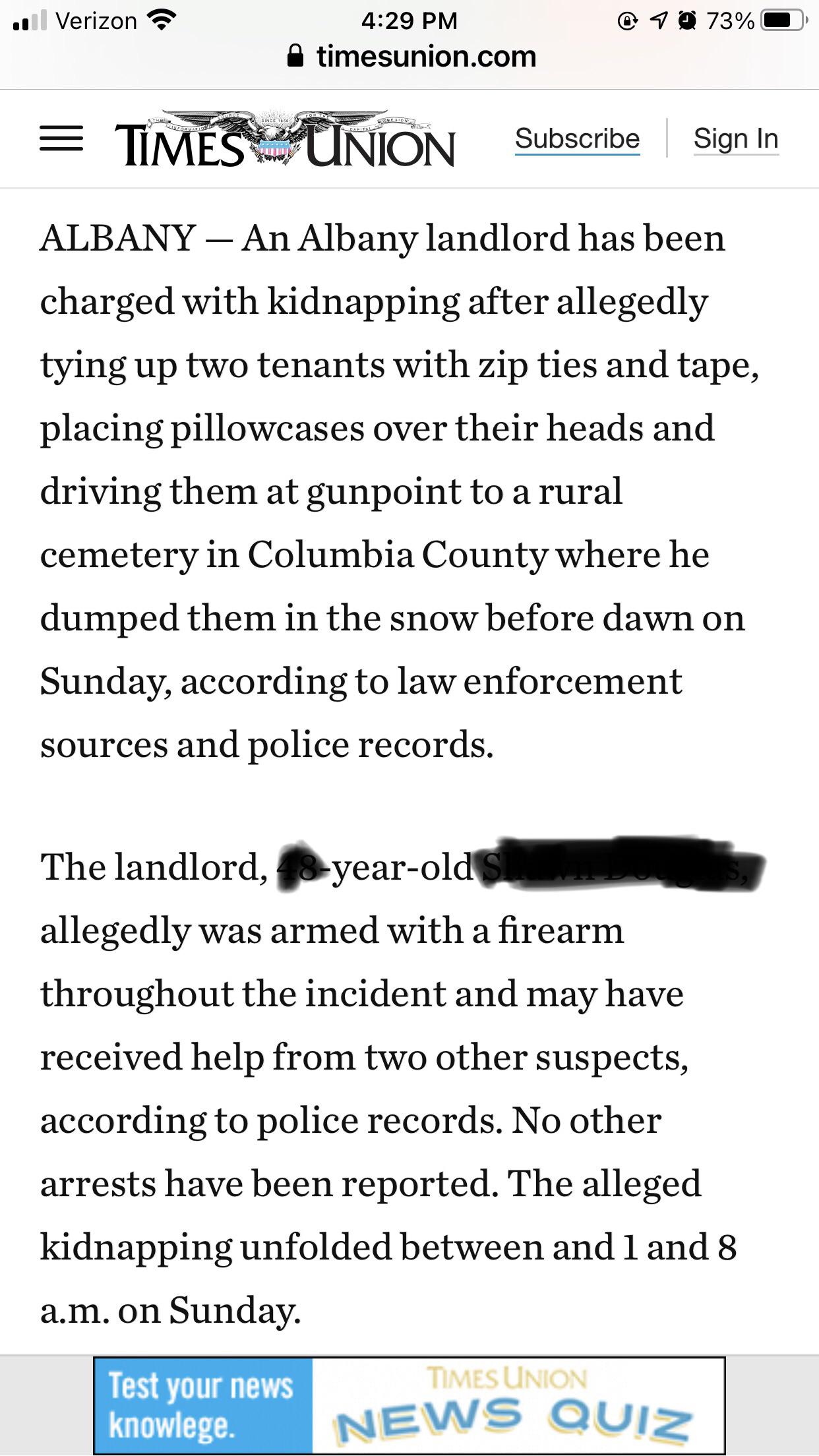 Landlord can’t evict tenants during Covid, so abducts them at gunpoint