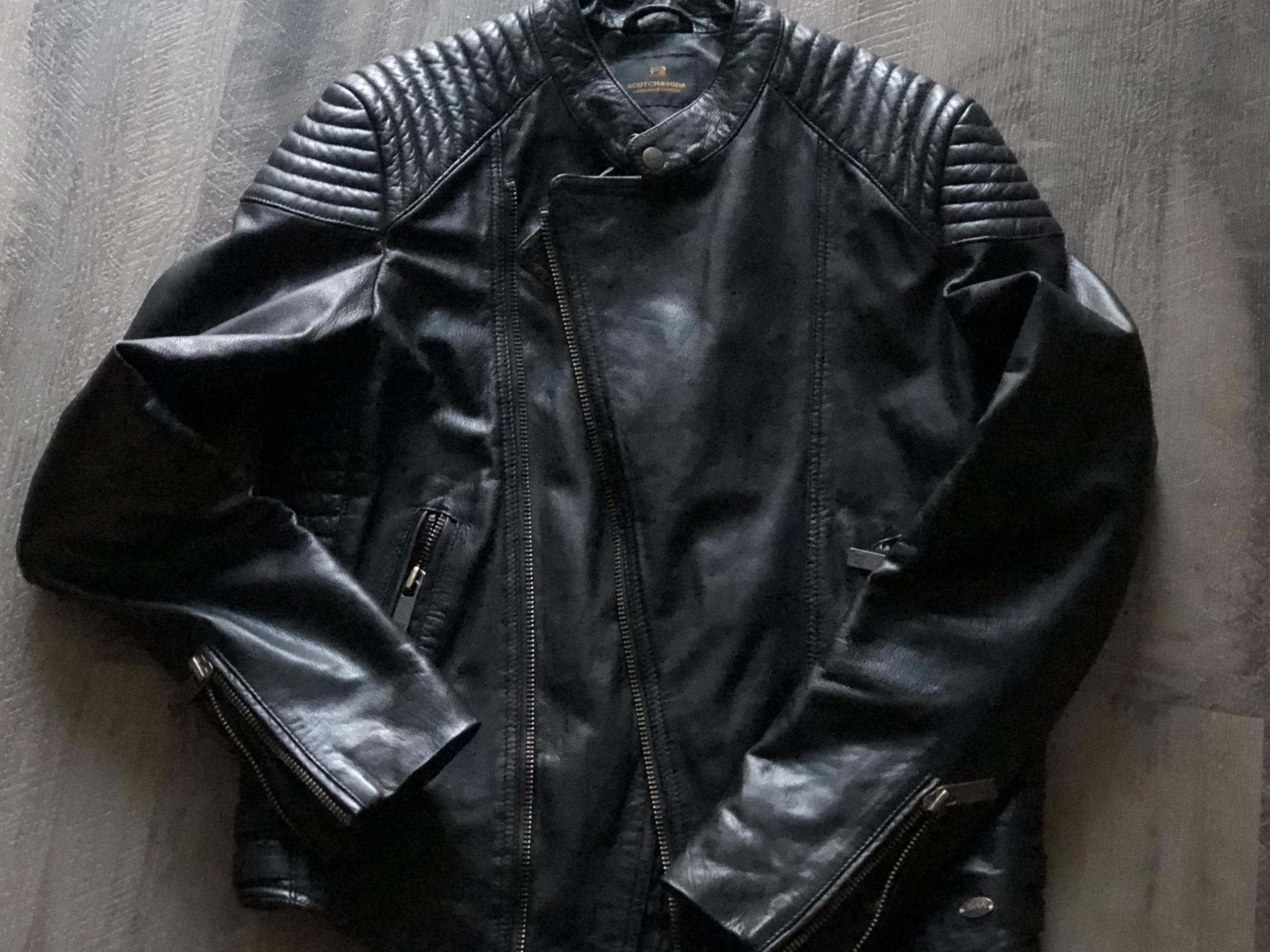 Goodwill Outlet Scotch & Soda Genuine Leather Biker Jacket 4 (725