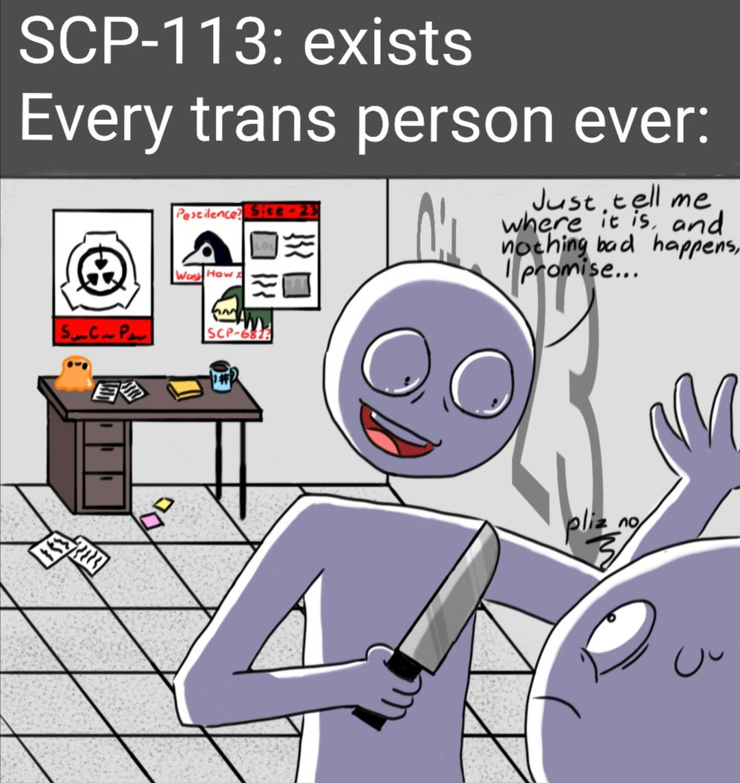 Just a little touch of scp113 and your physical gender swaps, time to