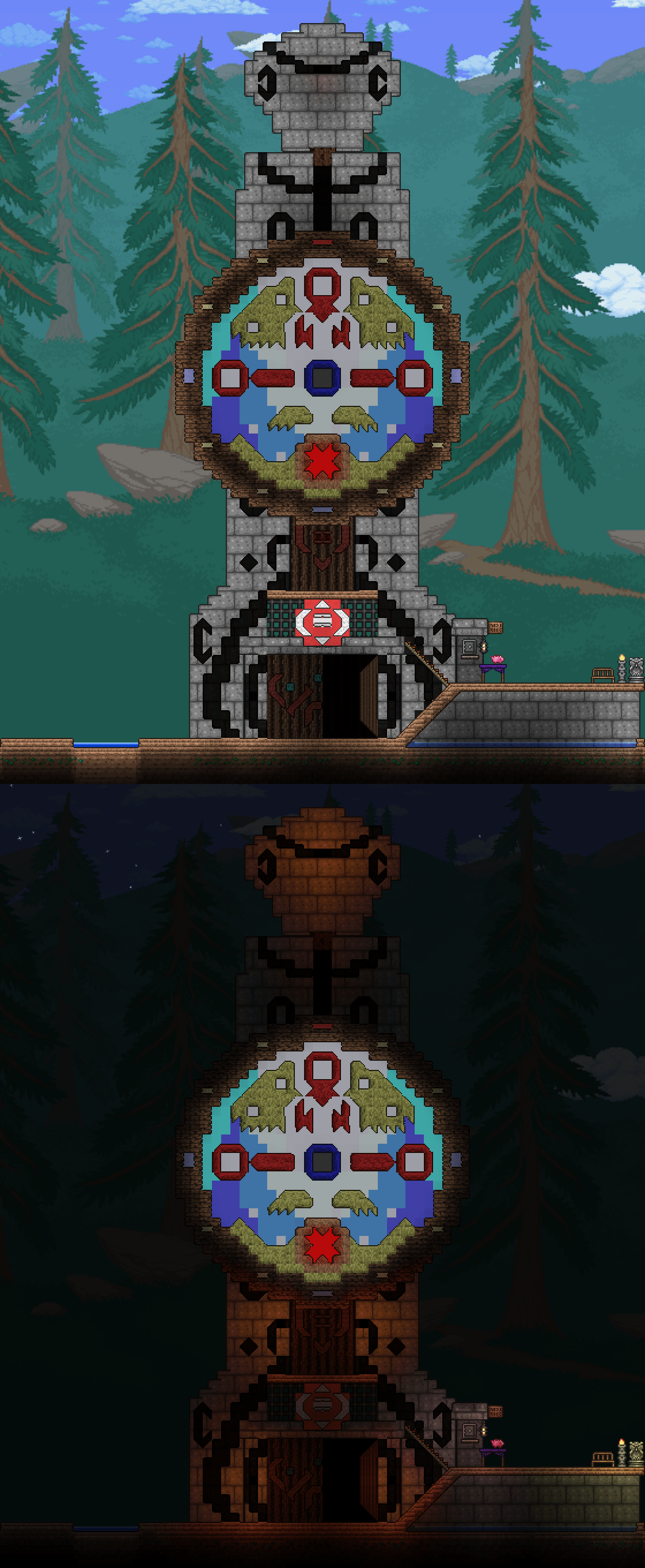 Clock Tower build from The Legend of Zelda Majora's Mask r/Terraria