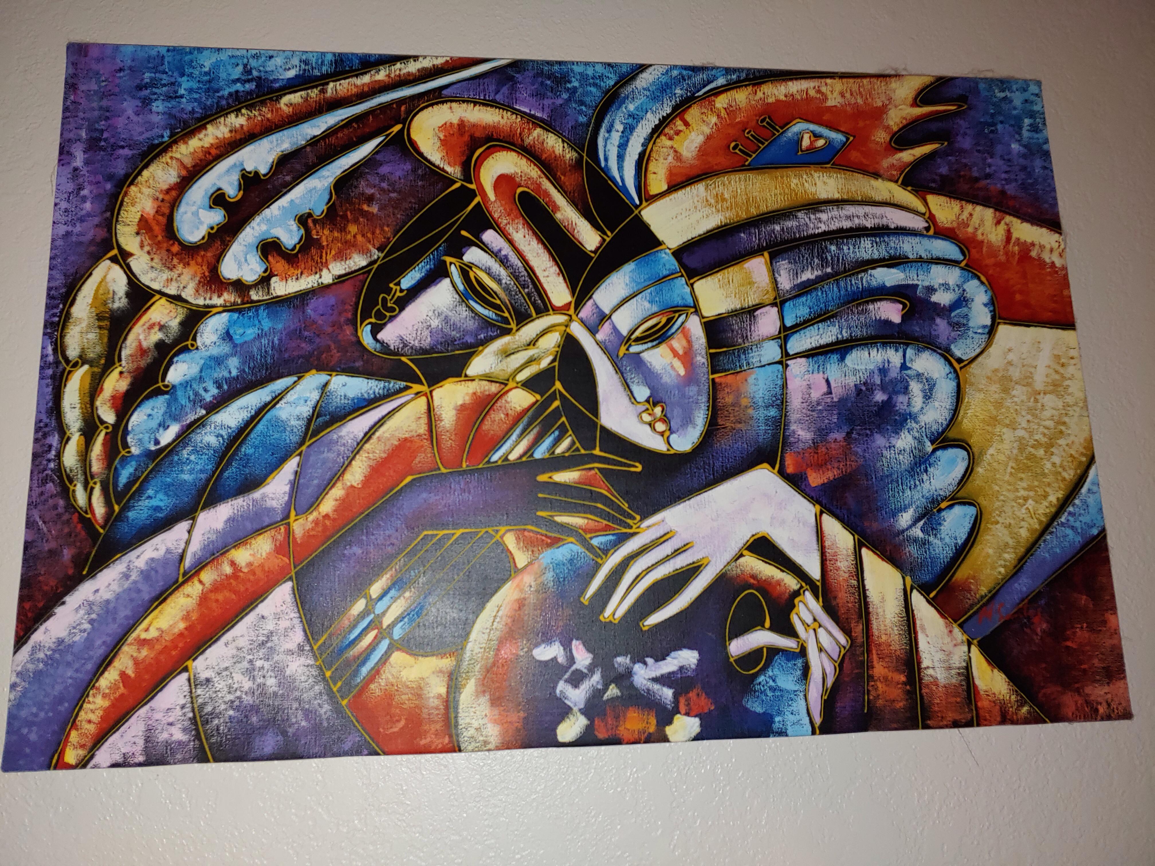 I bought this painting for 20 twenty years ago at a starving artist