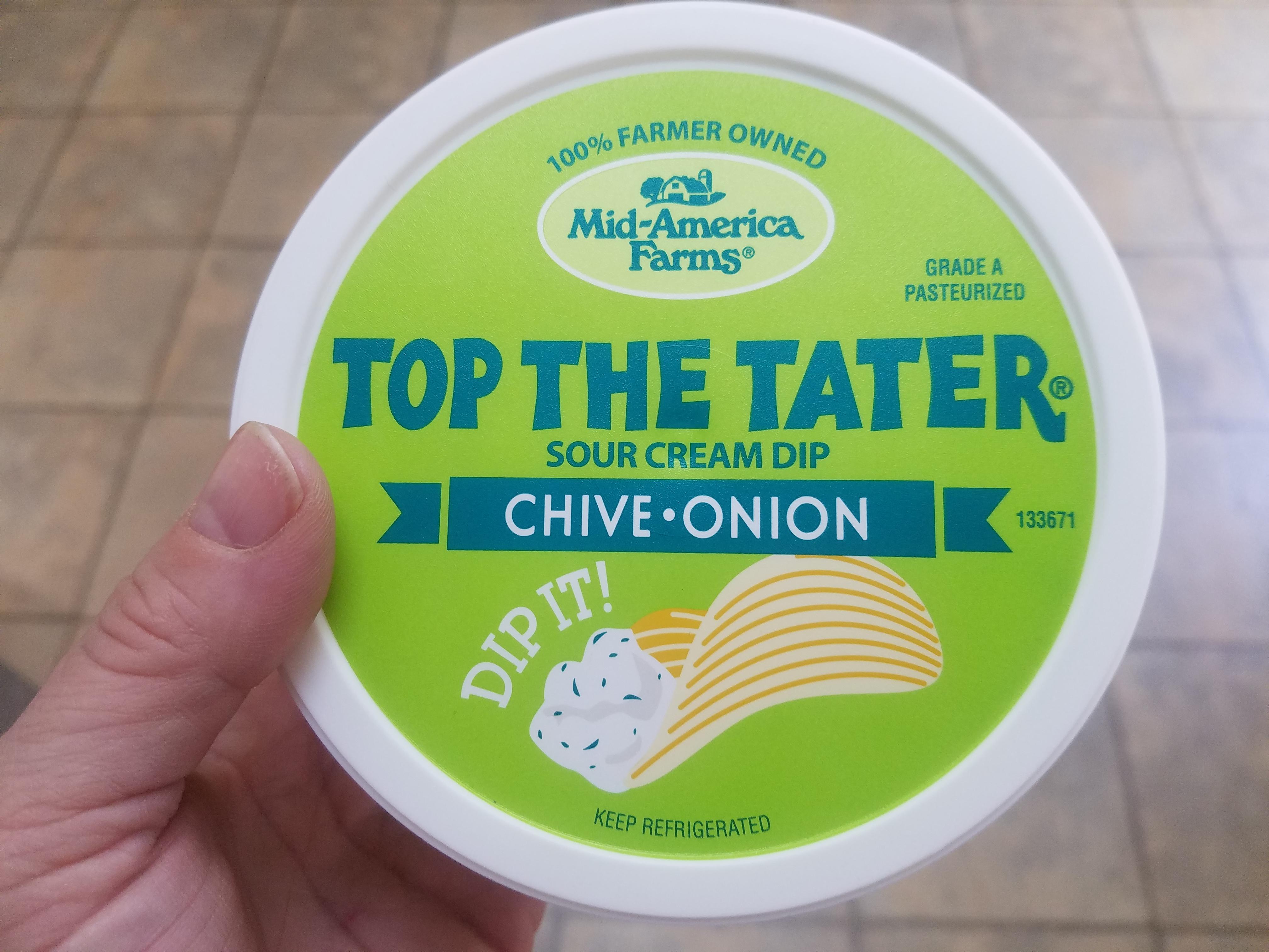 Top the Tater dip found as a specialty buy. People were going nuts. Why