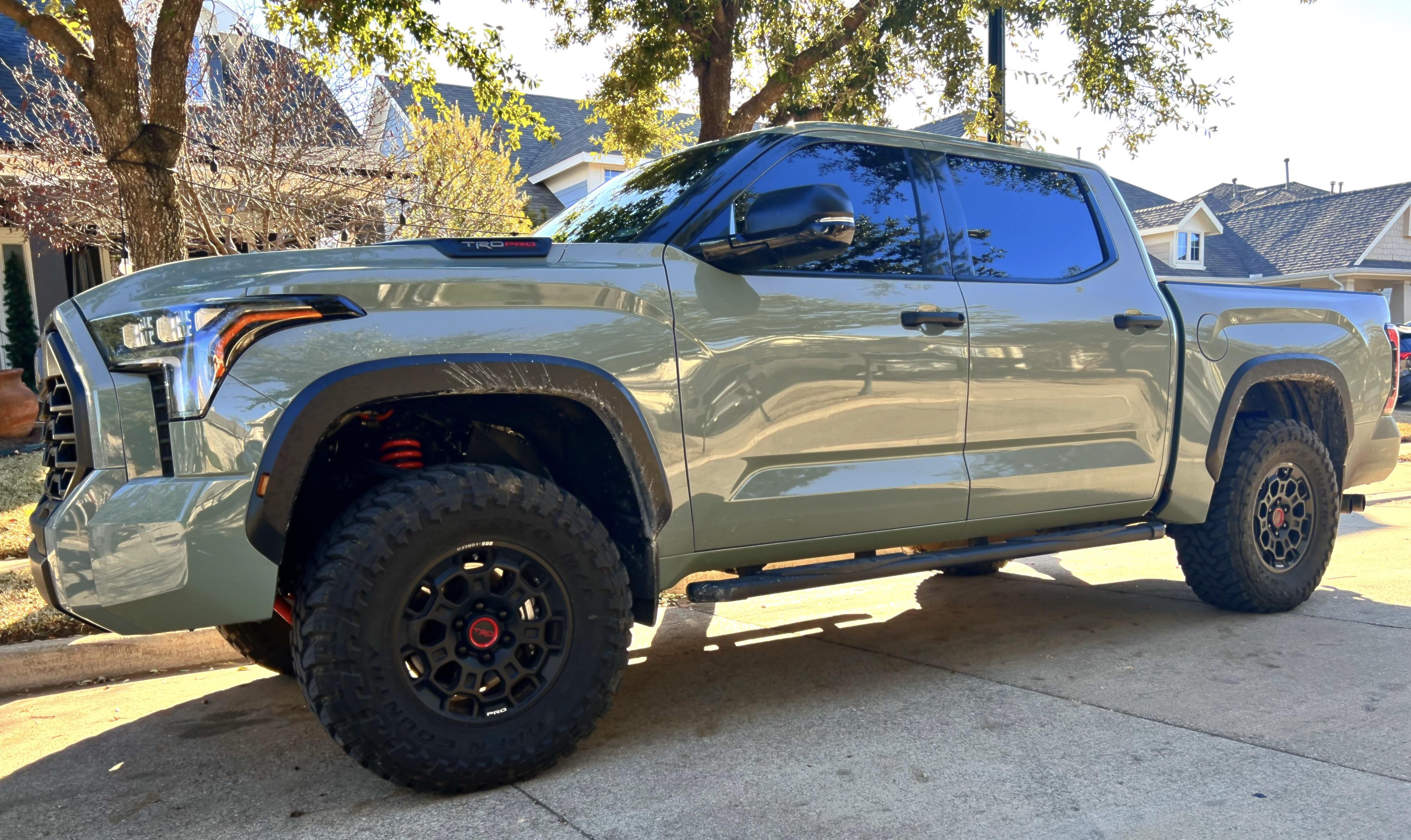 2022 Tundra TRD PRO added Westcott Designs preload collar lift today