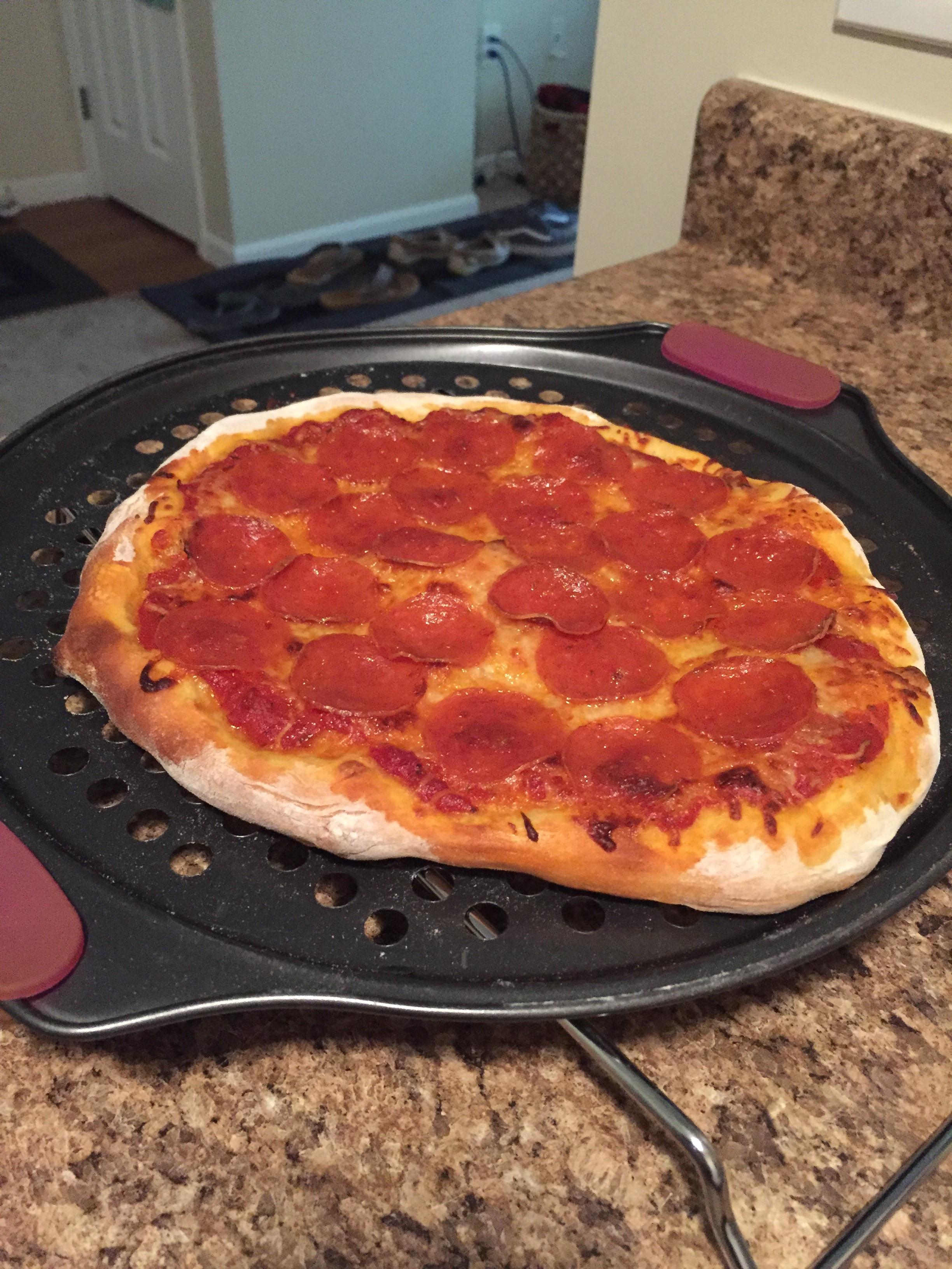 Monday night pizza waiting for the Browns to come on! Pizza