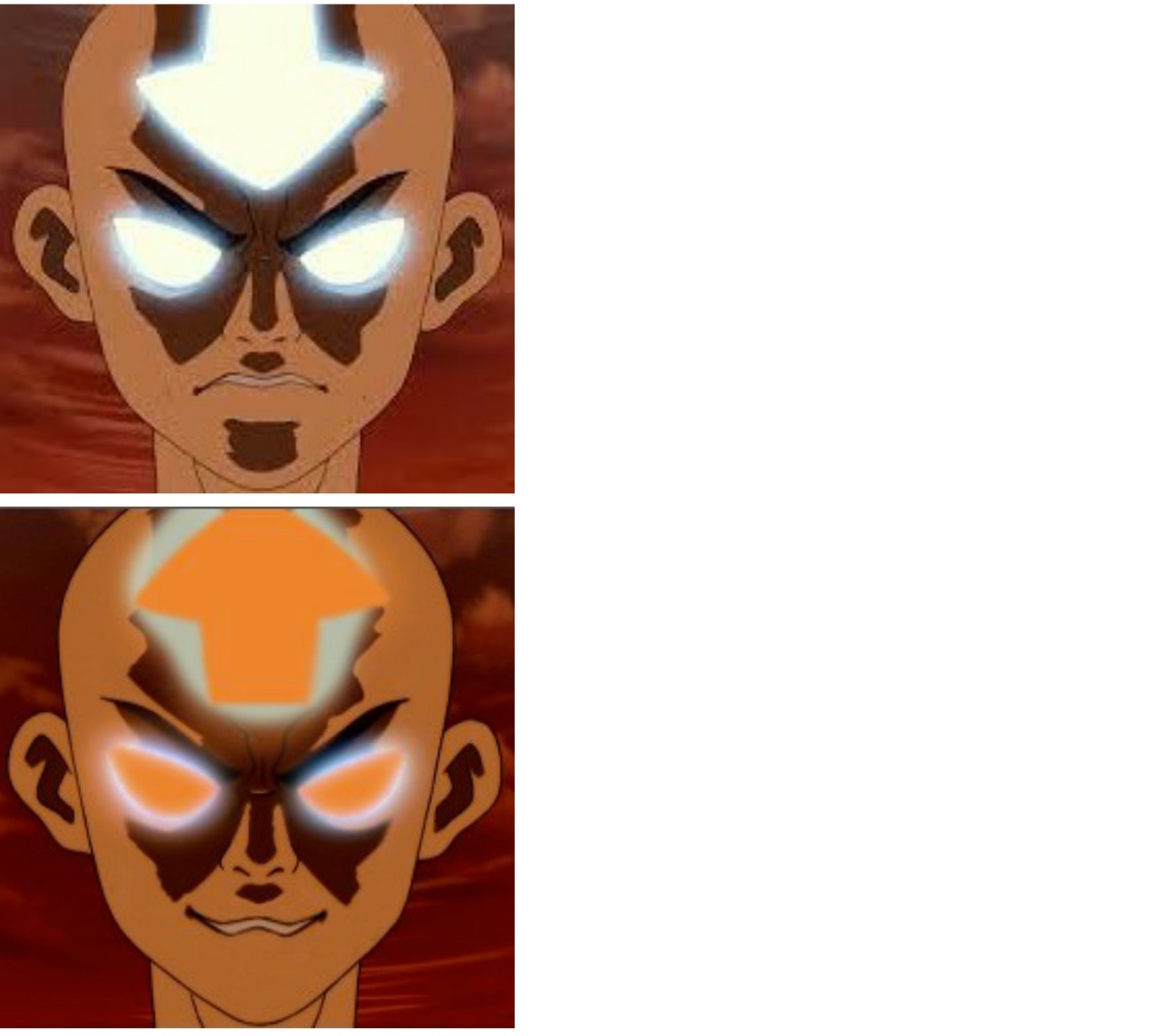 Avatar Aang Downvote/Upvote meme MemeTemplatesOfficial