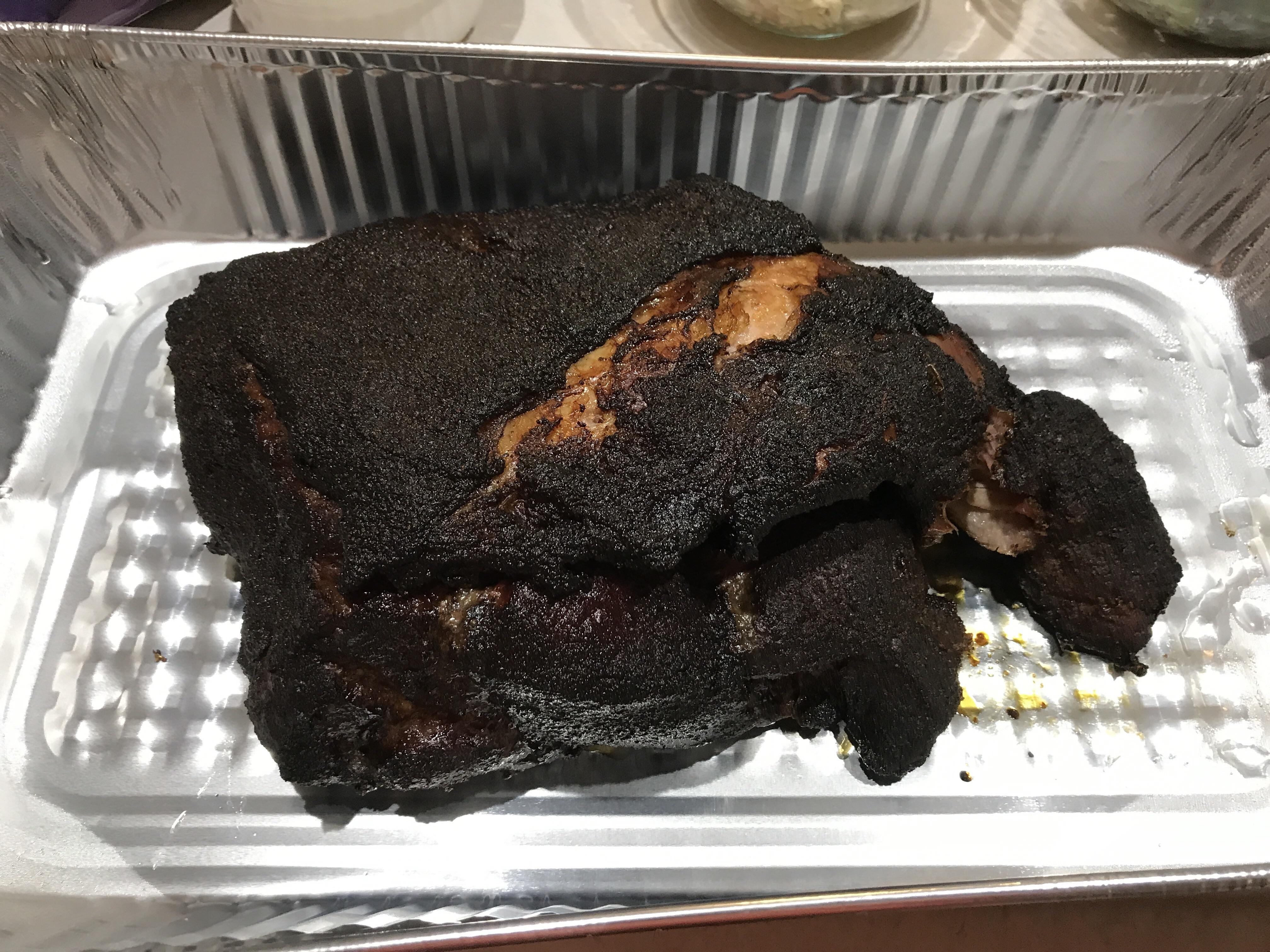Second attempt at a pork shoulder. No Texas crutch this time. 10 hours