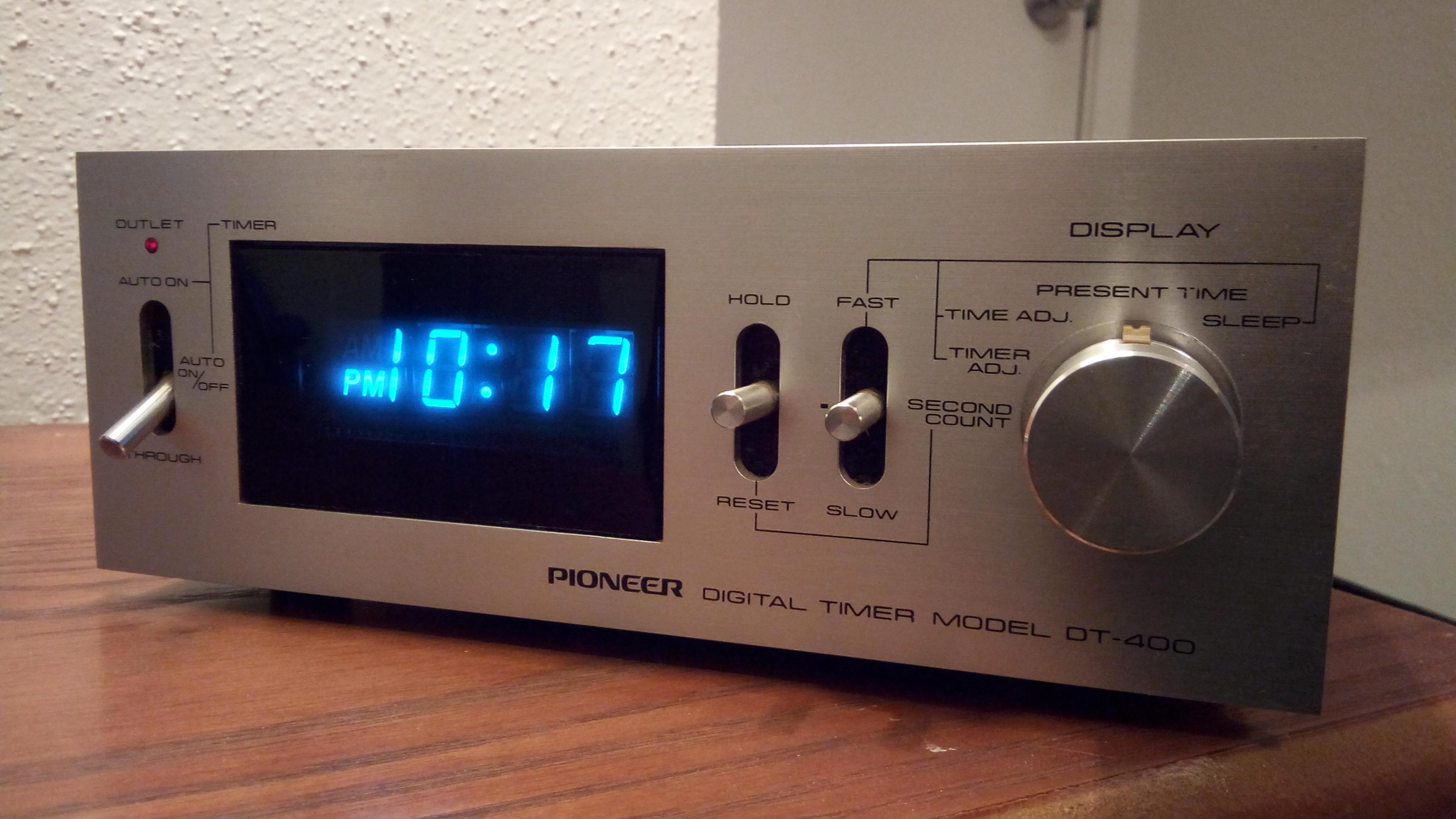Vintage Pioneer digital clock/timer(DT400) for 10 bucks r