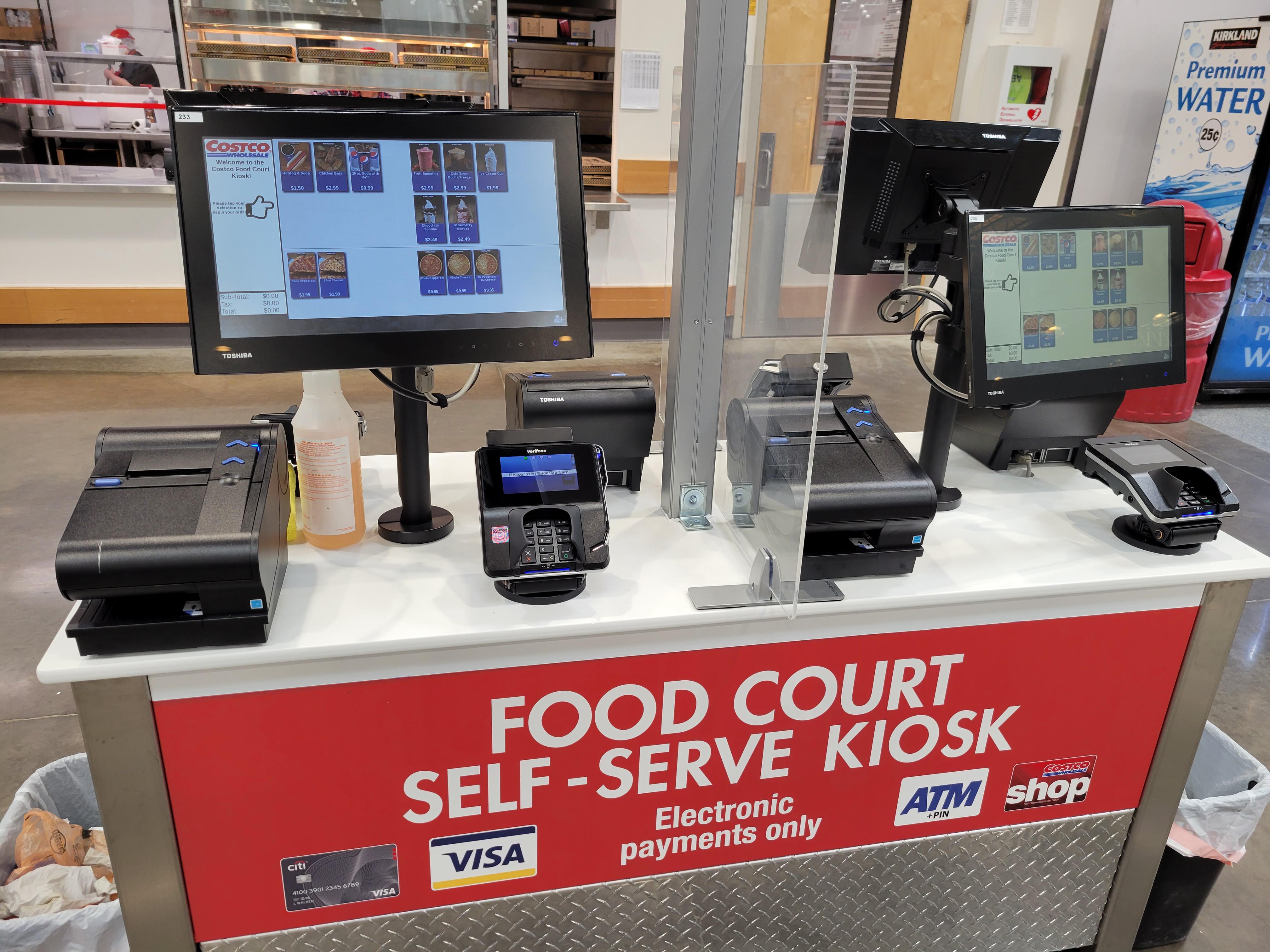 Camillus, NY finally gets a self serve kiosk for the food court. r/Costco