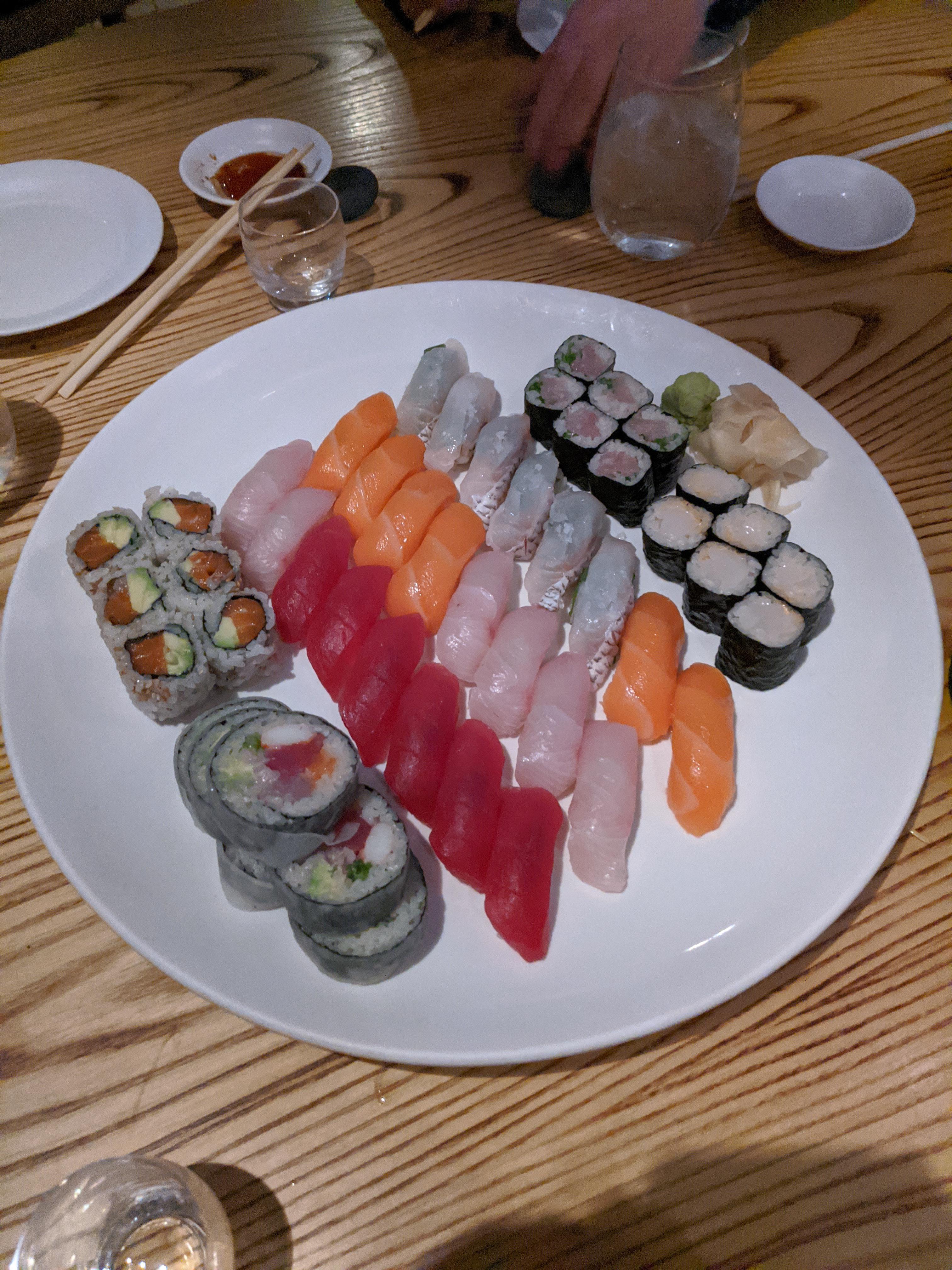 Incredible sushi platter from Nobu in NYC r/sushi