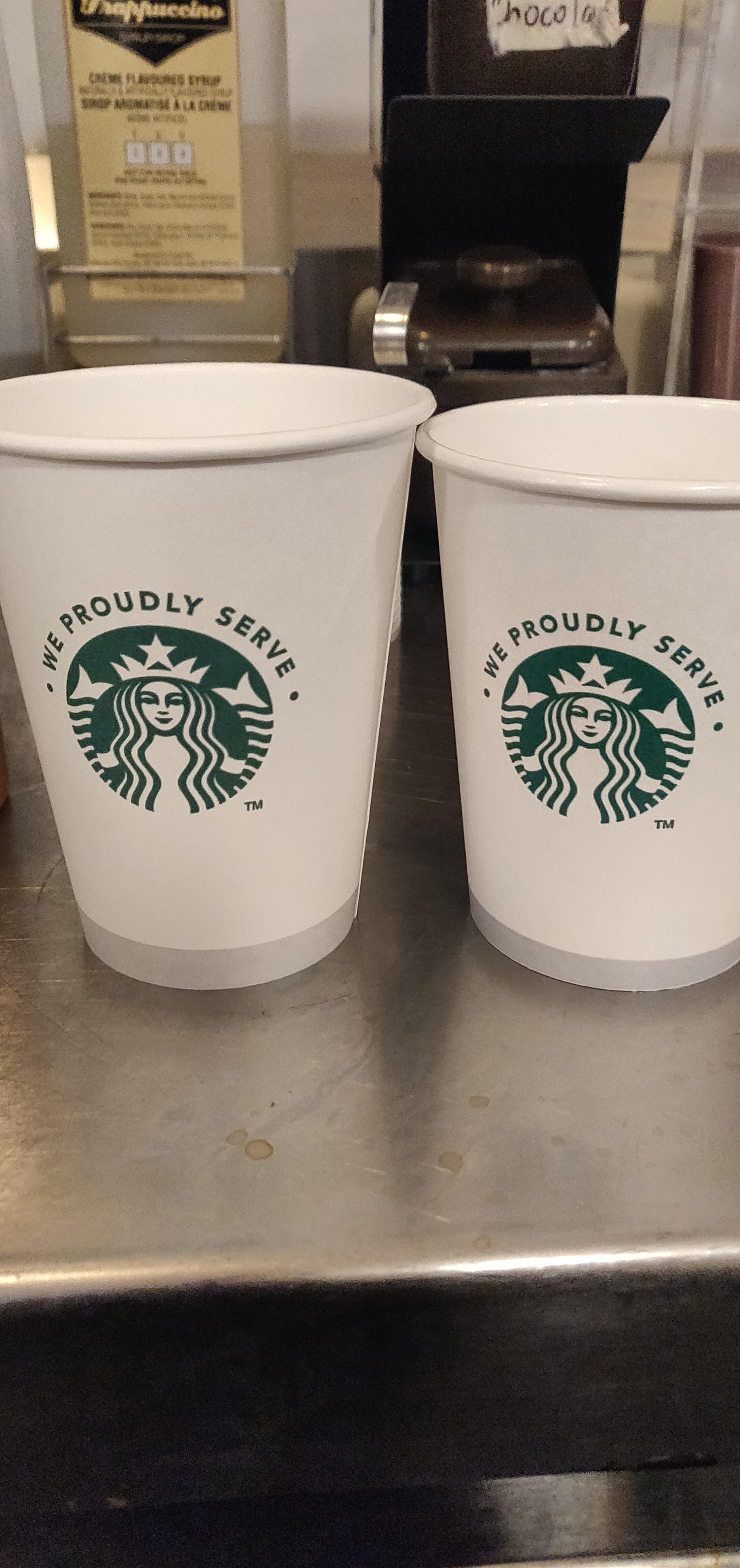Tall size cups.. is it just my store or has Starbucks reduced their