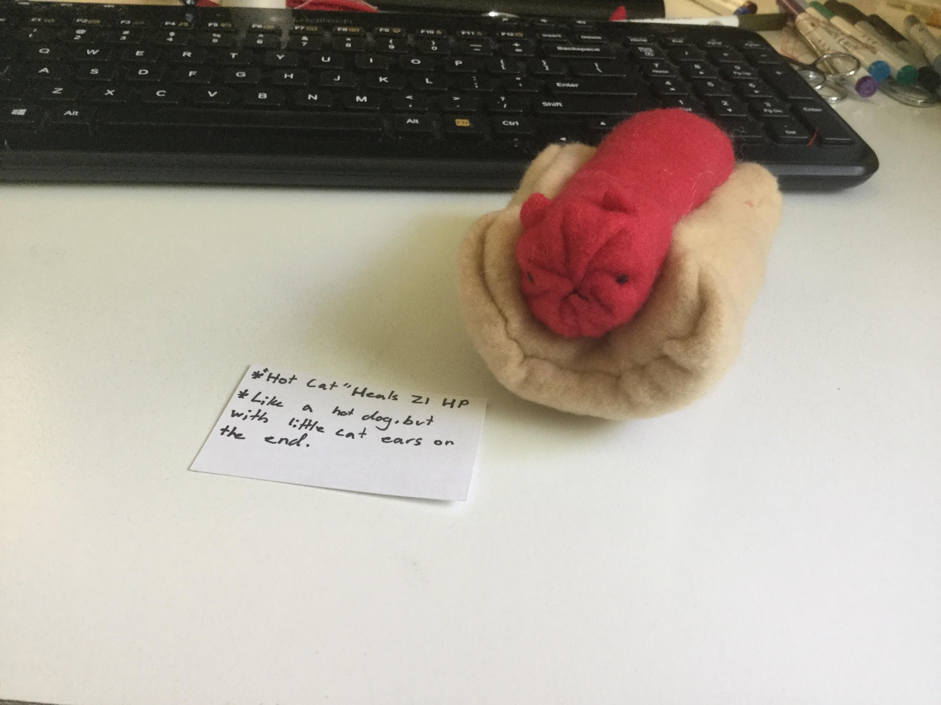 Not perfect,p for sure, but here’s a hot cat I made for a friend. r