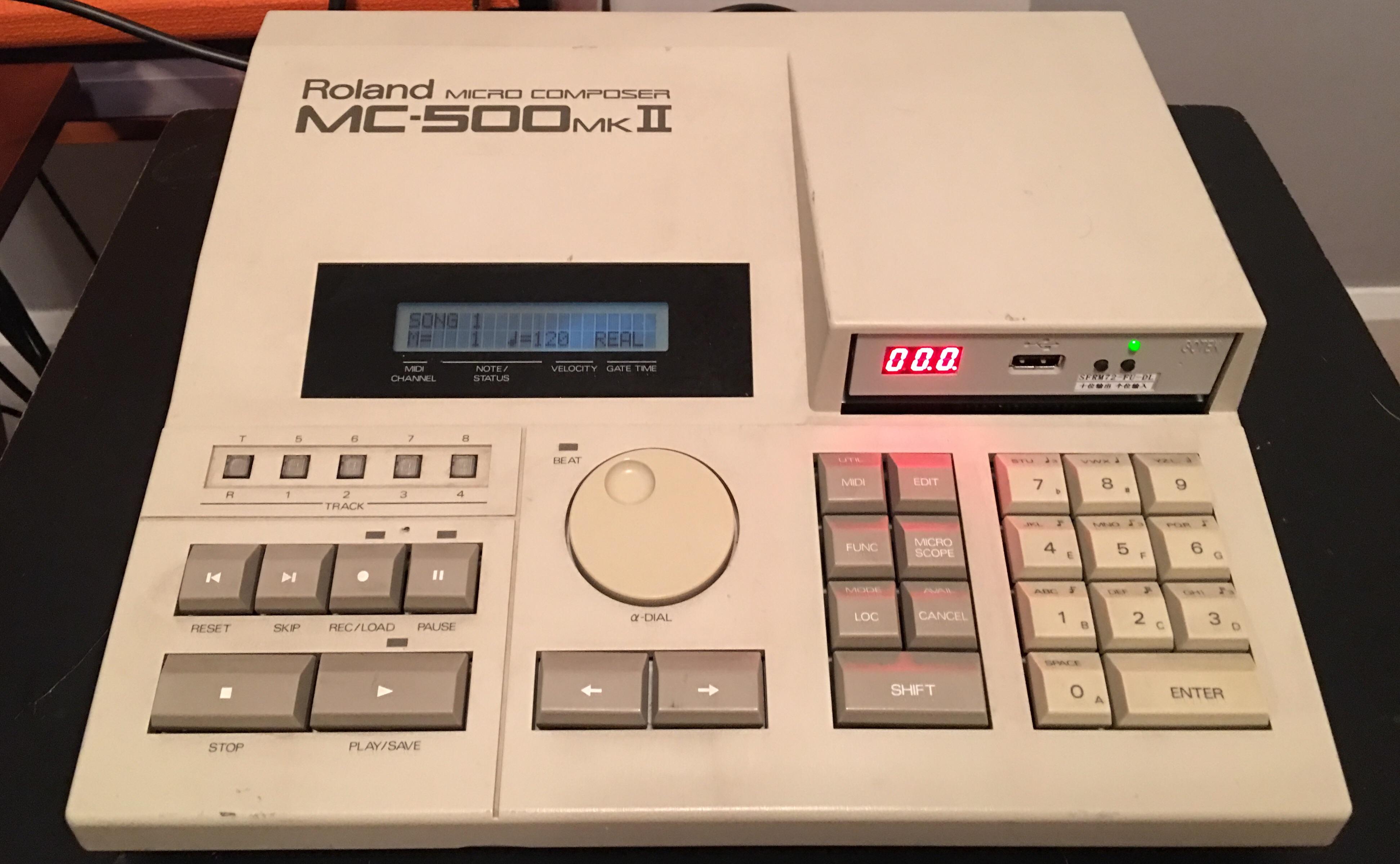 Roland MC500 MKII (w/ floppy emulator) r/synthesizers