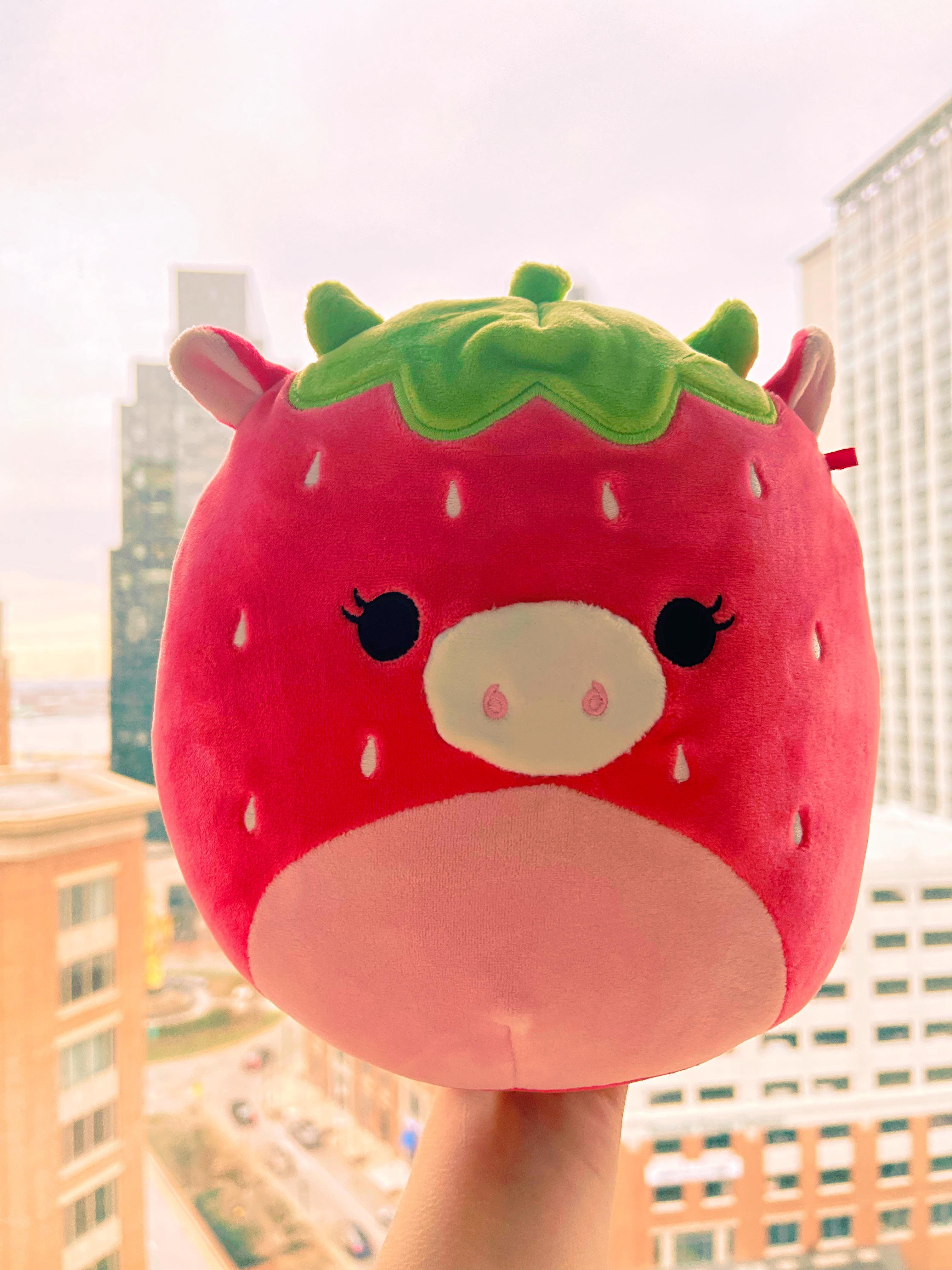 Strawberry Cow Custom Squishmallow