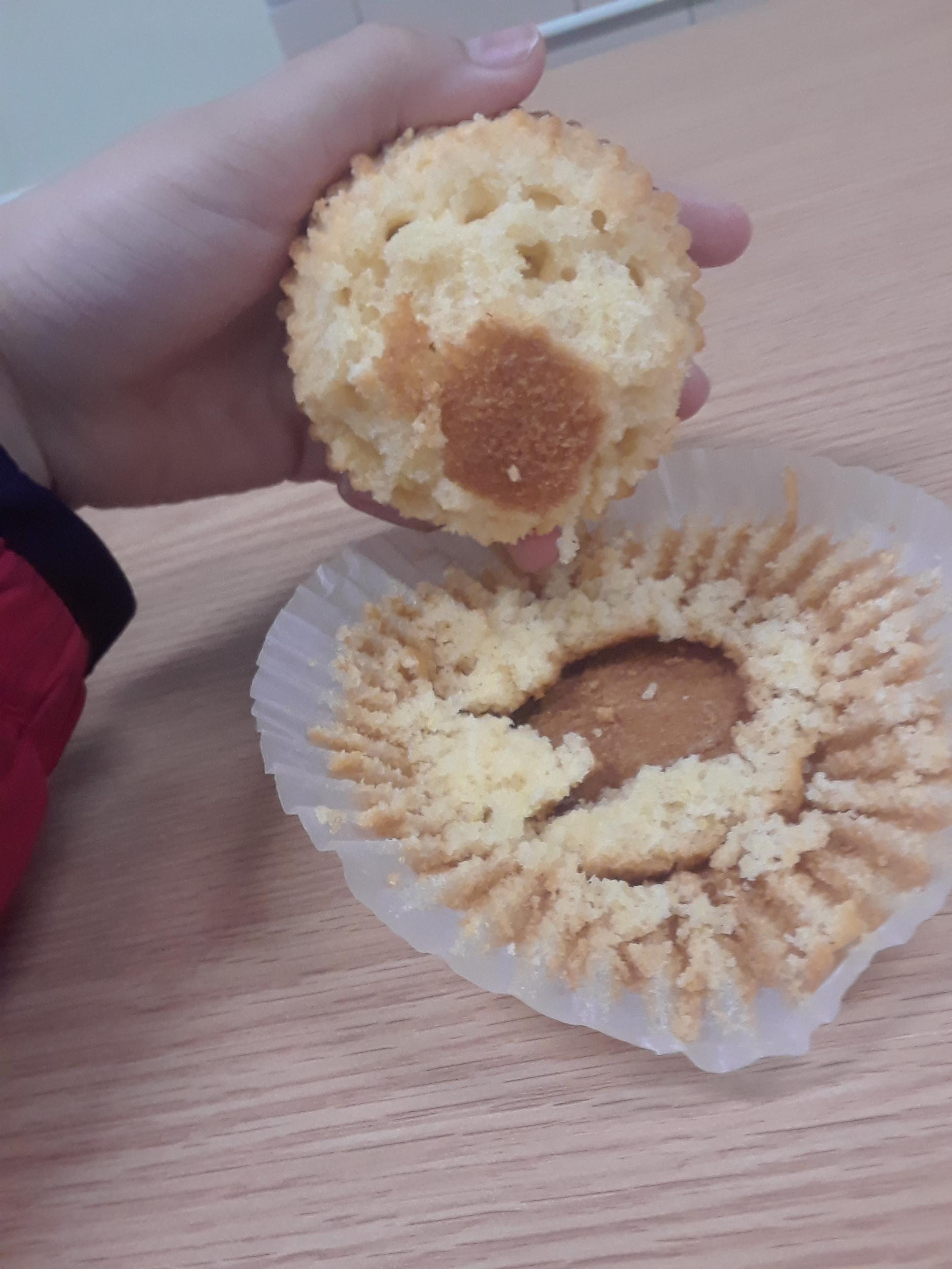 This muffin I got stuck to the paper. r/mildlyinfuriating
