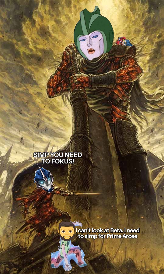 Prime Arcee and her biggest simp vs G1 Beta and Optimus r