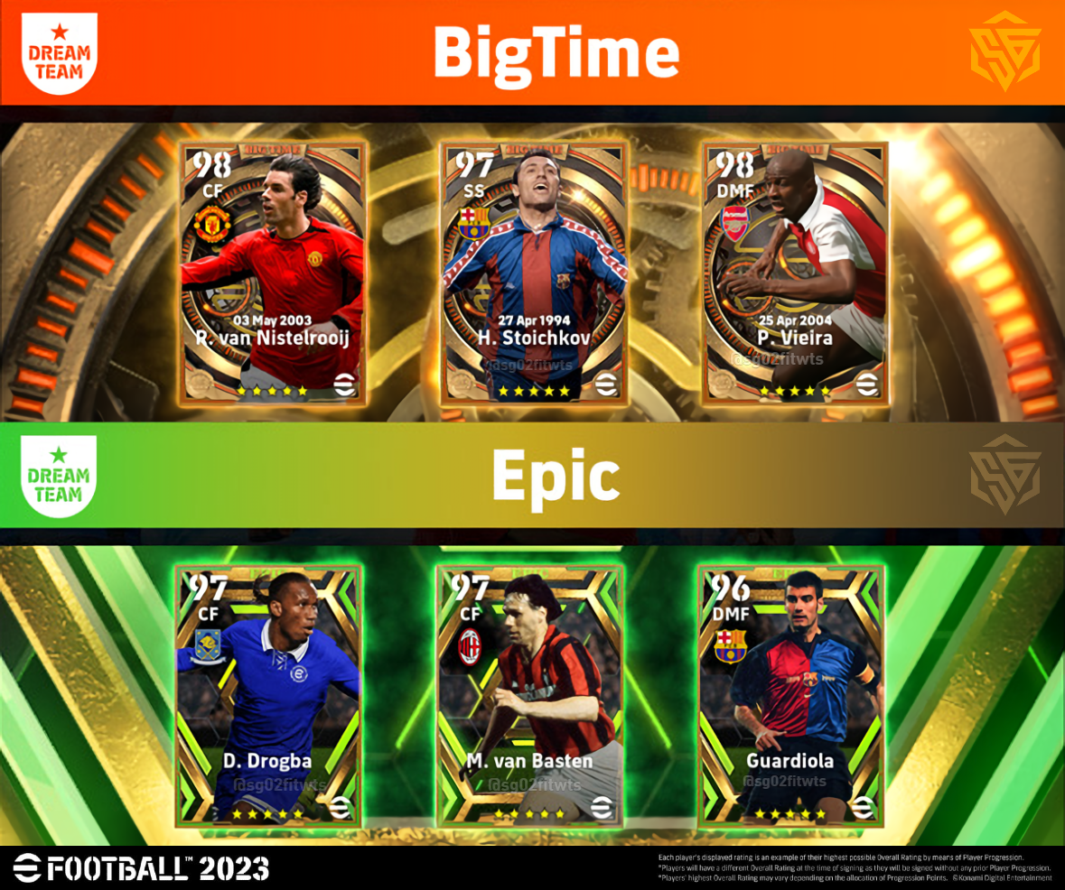 new Epic Big Time and Epic Cards, scheduled for this season
