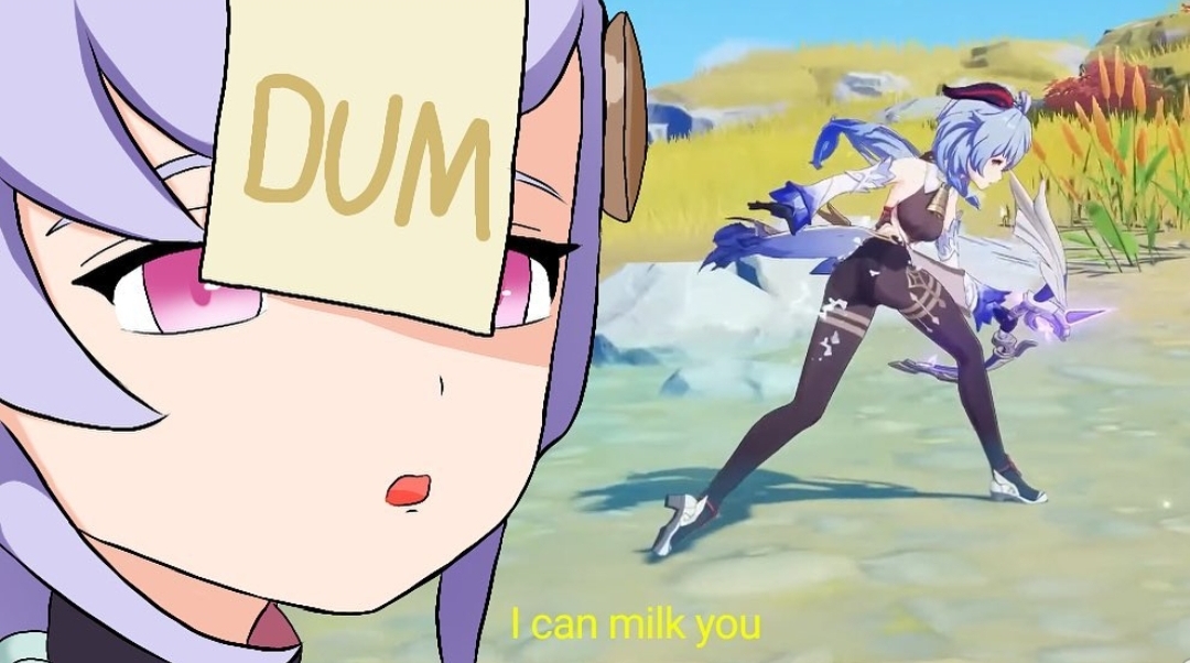 Qiqi finally found cocogoat milk r/Ganyu