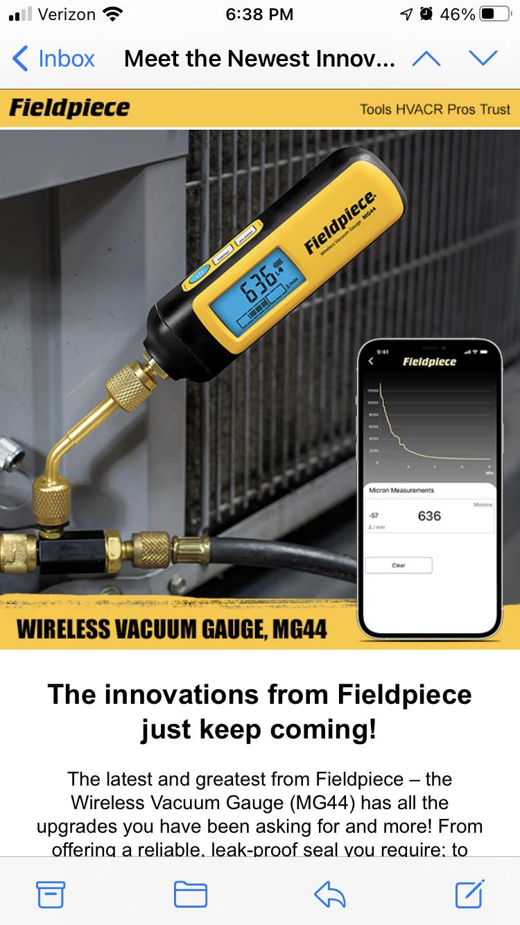 Anyone else pumped for new fieldpiece vacuum gauge? : r/HVAC