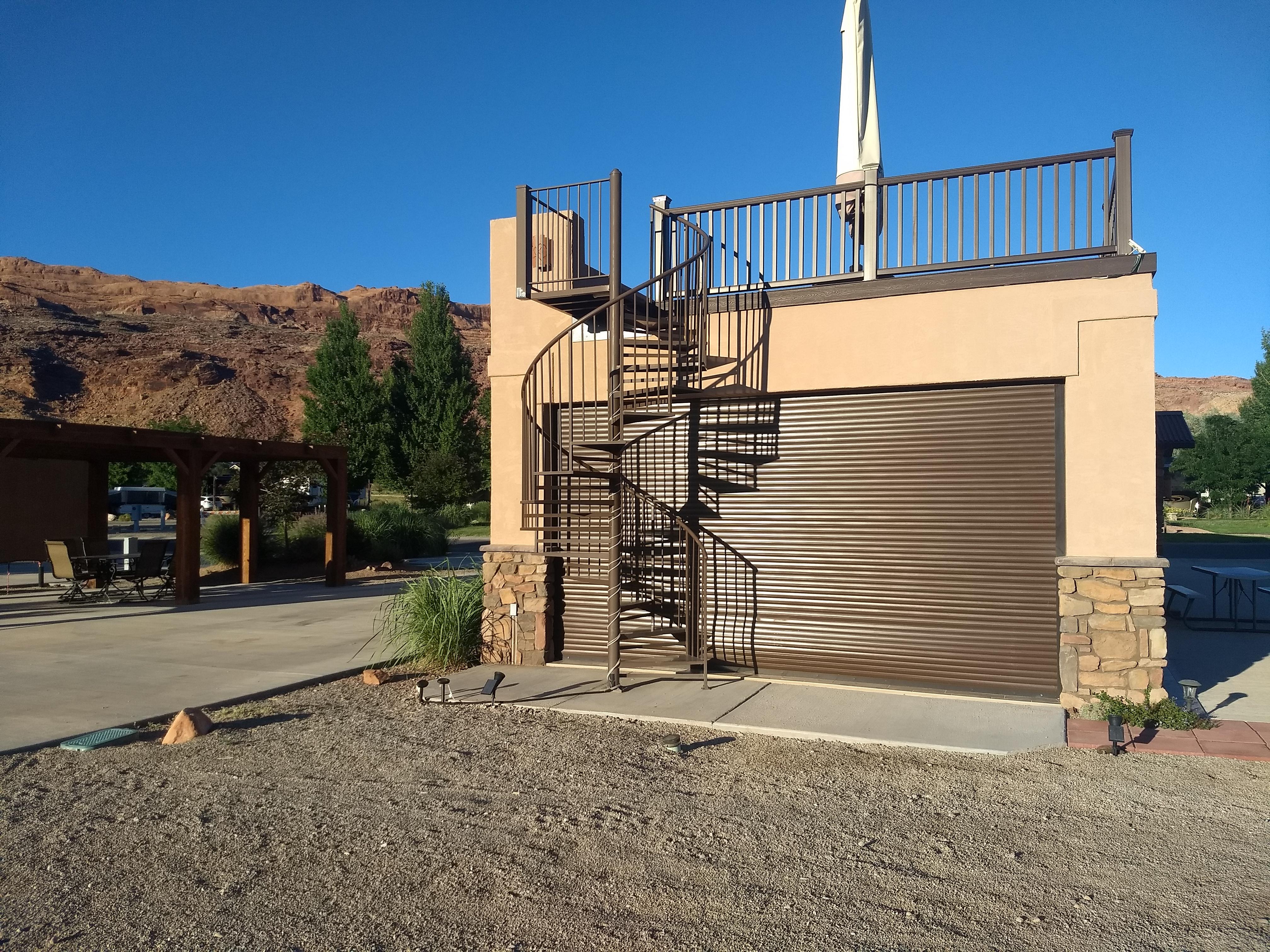 We shall place the spiral staircase direcetly in front of our garage. Rv r/CrappyDesign