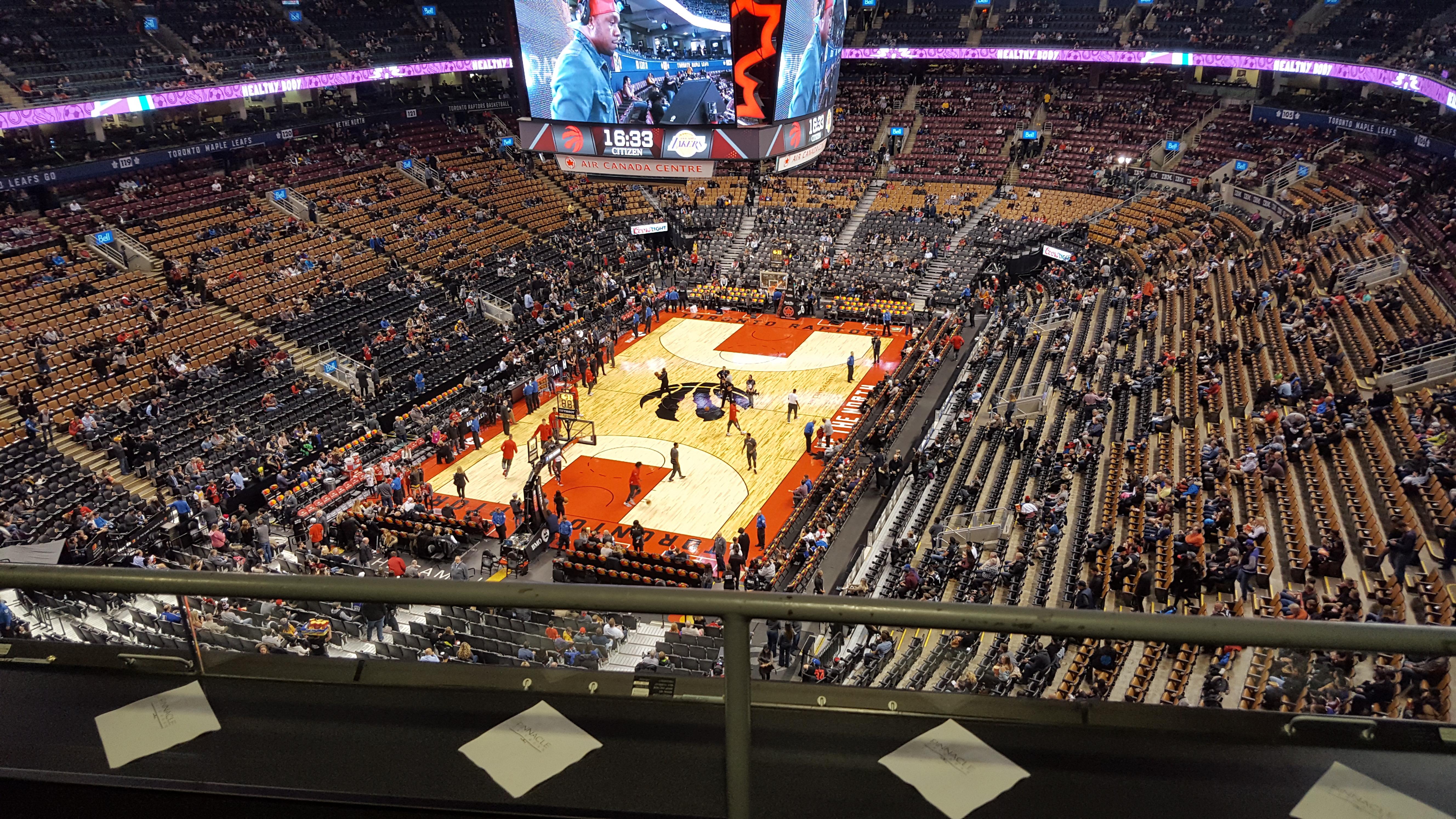 This is my second Raptor game, and in box seats no less.... Raptor vs
