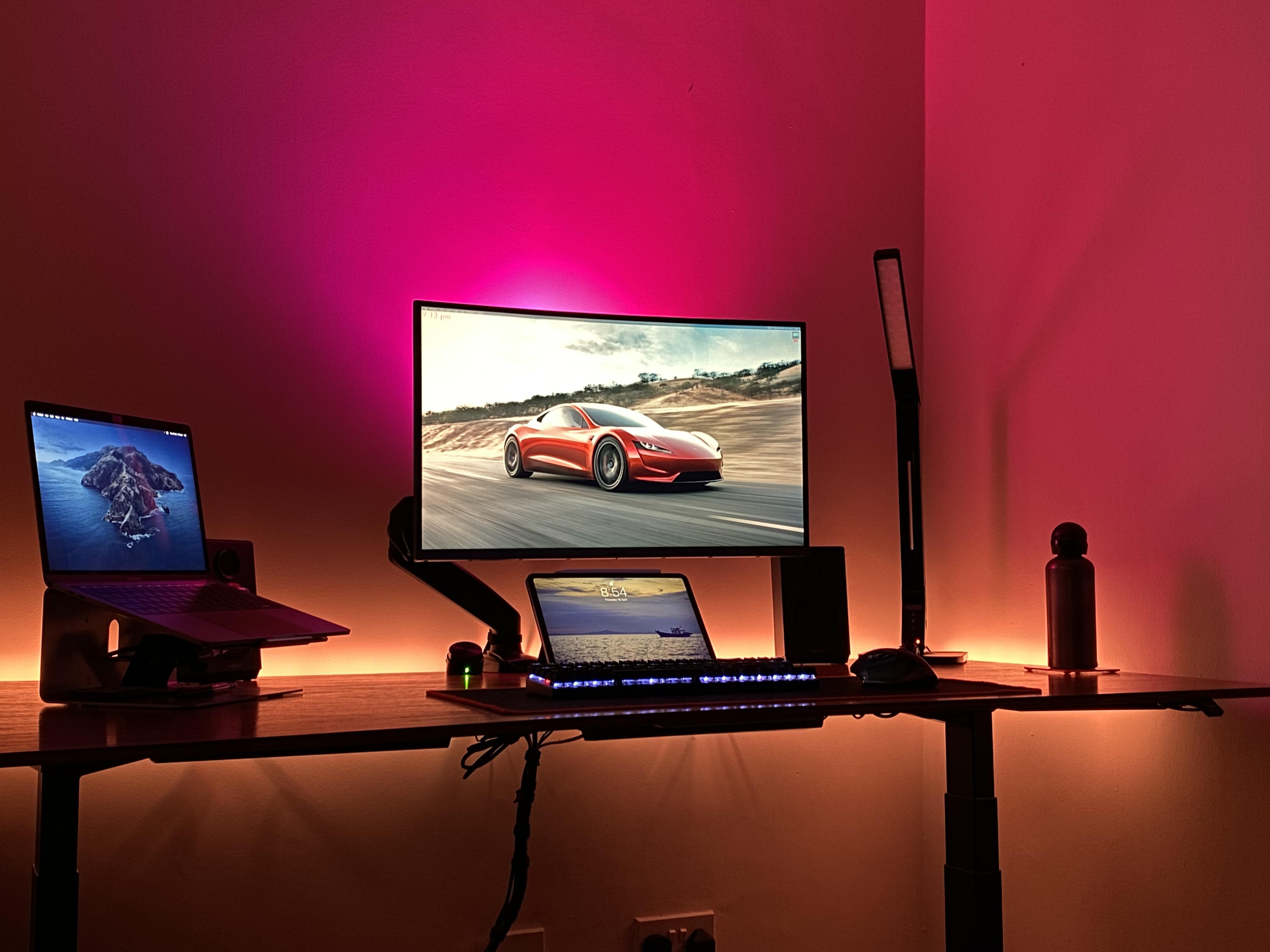 Updated my ageing setup with a Jarvis Standing Desk and some new tech