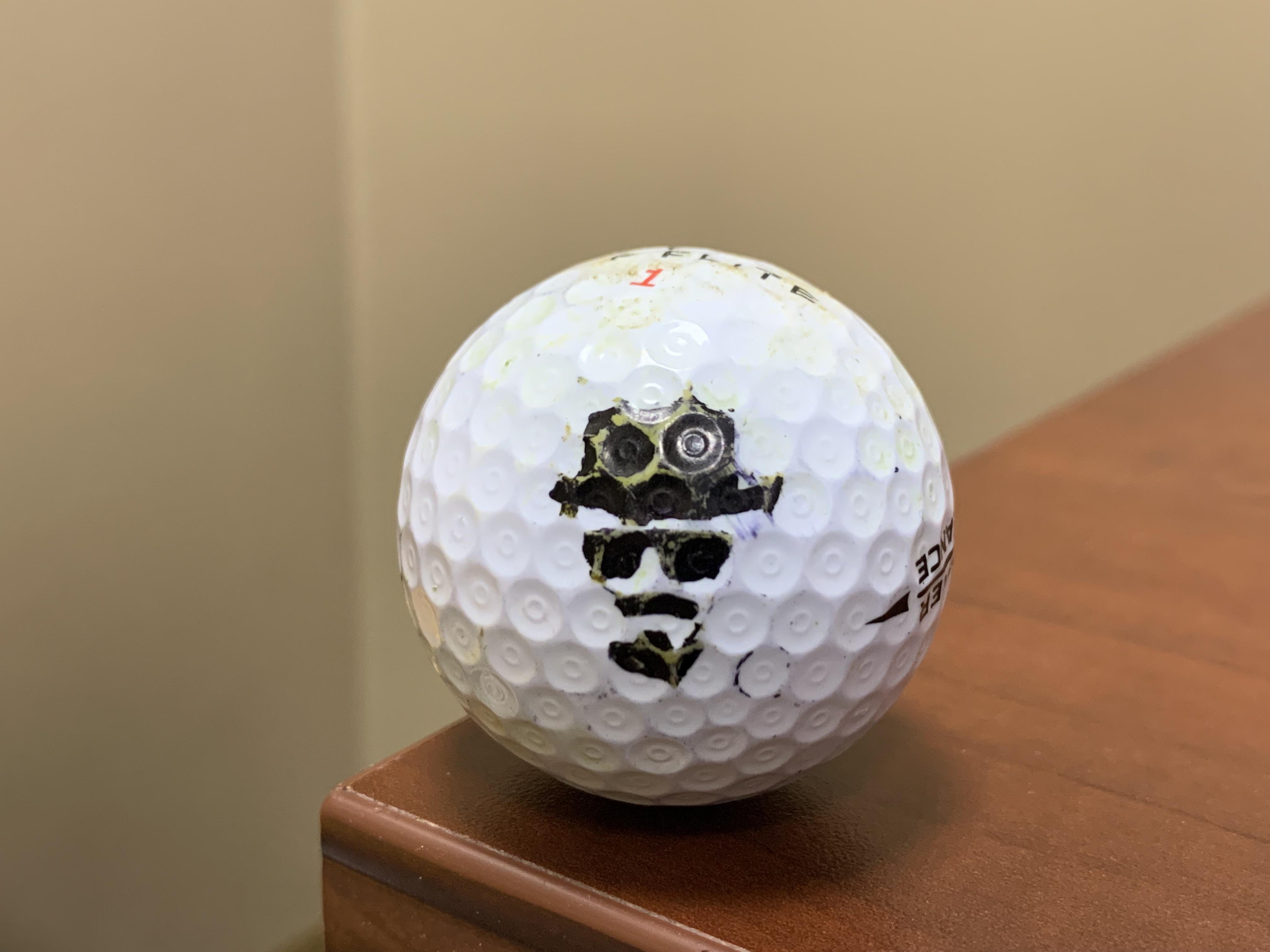 This golf ball hit my parents’ house today r/breakingbad