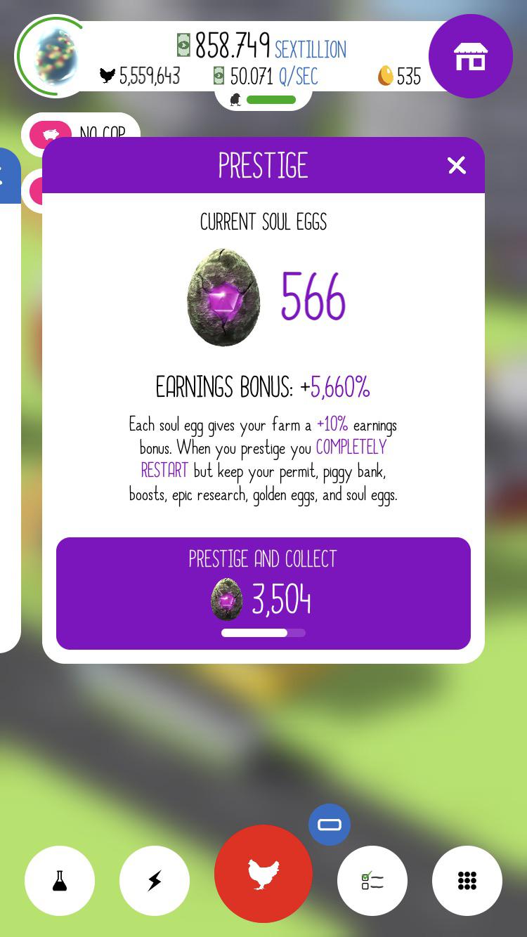 Should i prestige? r/EggsInc