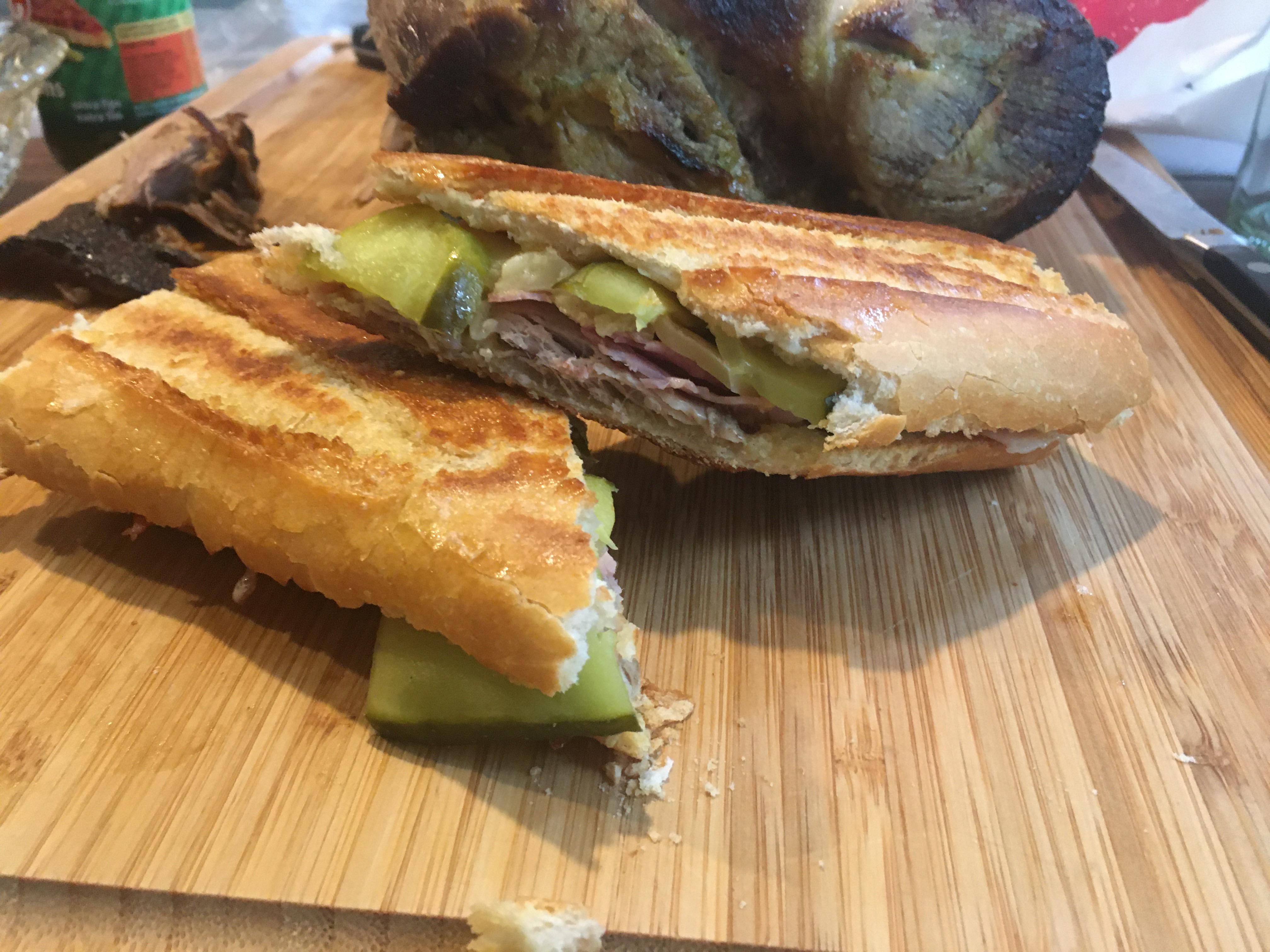 [Homemade] Cubano sandwich r/food