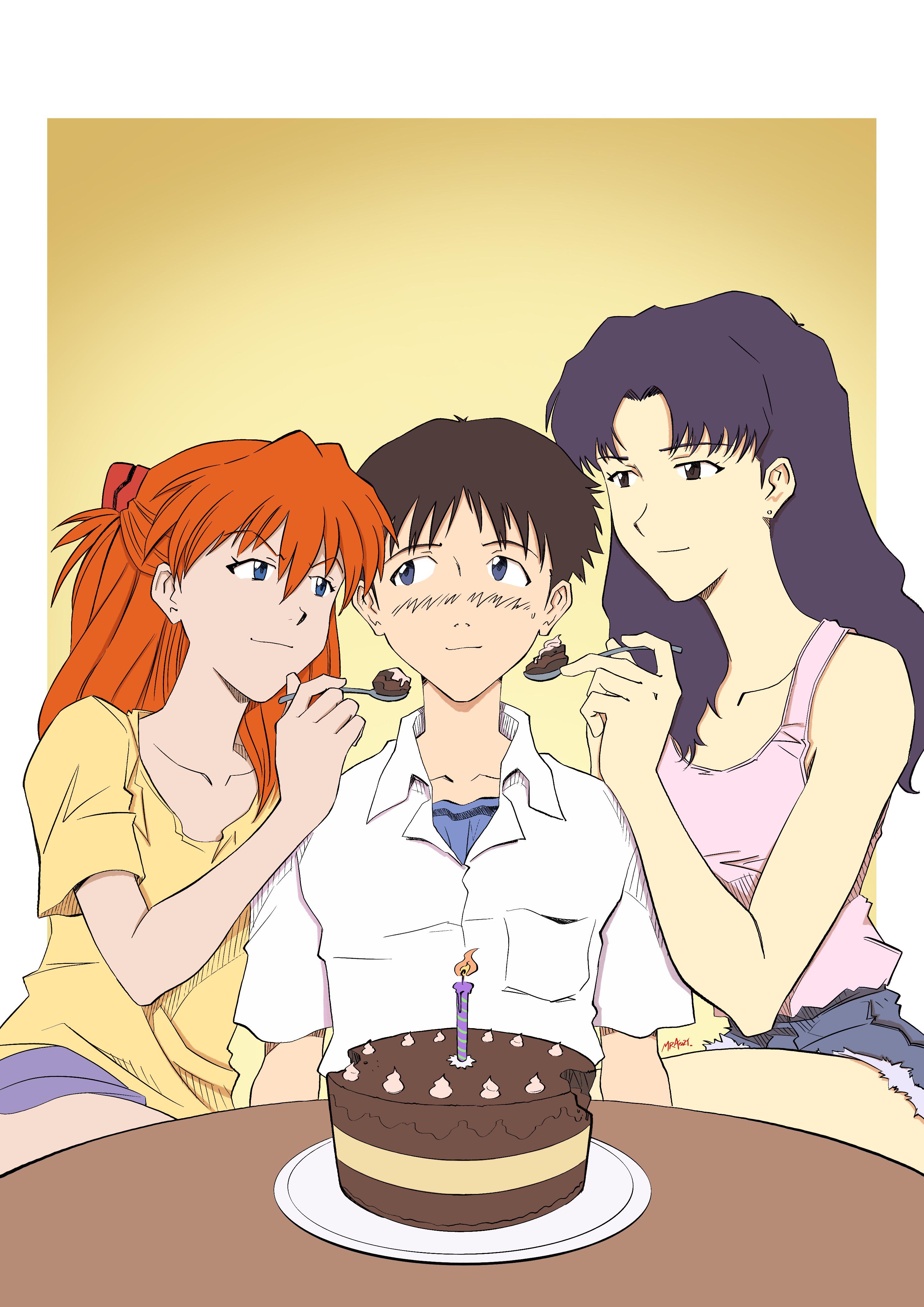 Happy birthday to our third boy! r/evangelion
